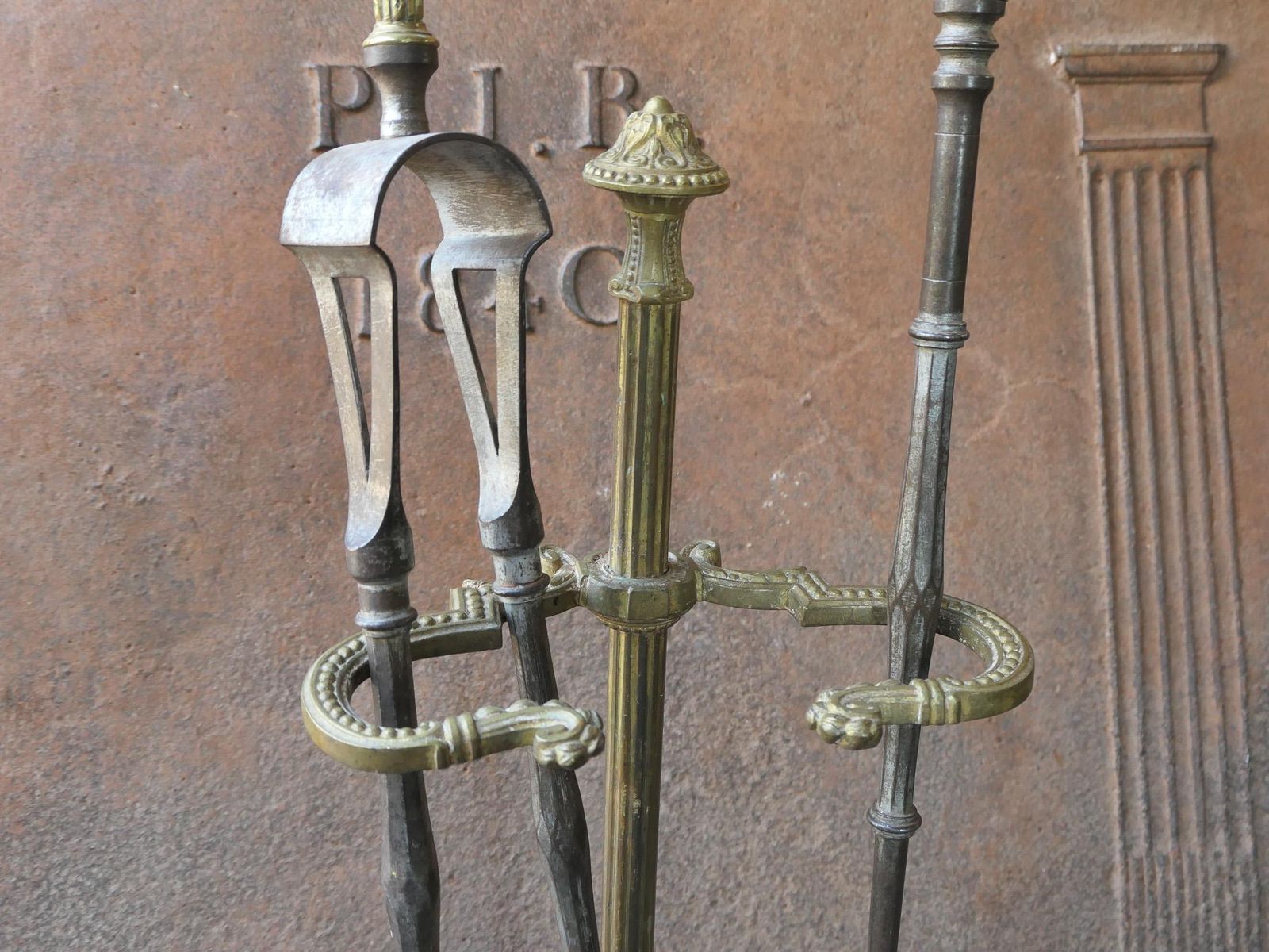 photo vinterior Large 18th   19th C. French Neoclassical Fireplace Poker Set