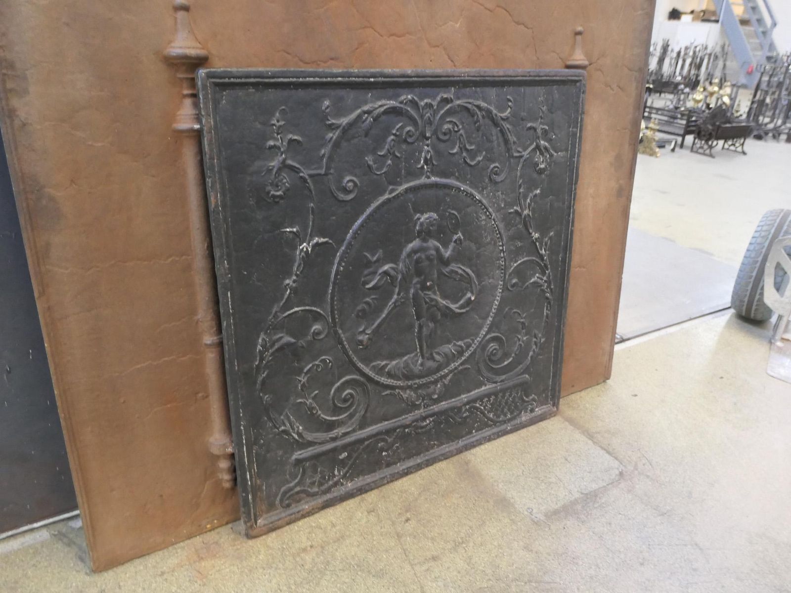 photo for sale 18th  19th Century French Neoclassical Period 'Venus' Fireback / Backsplash