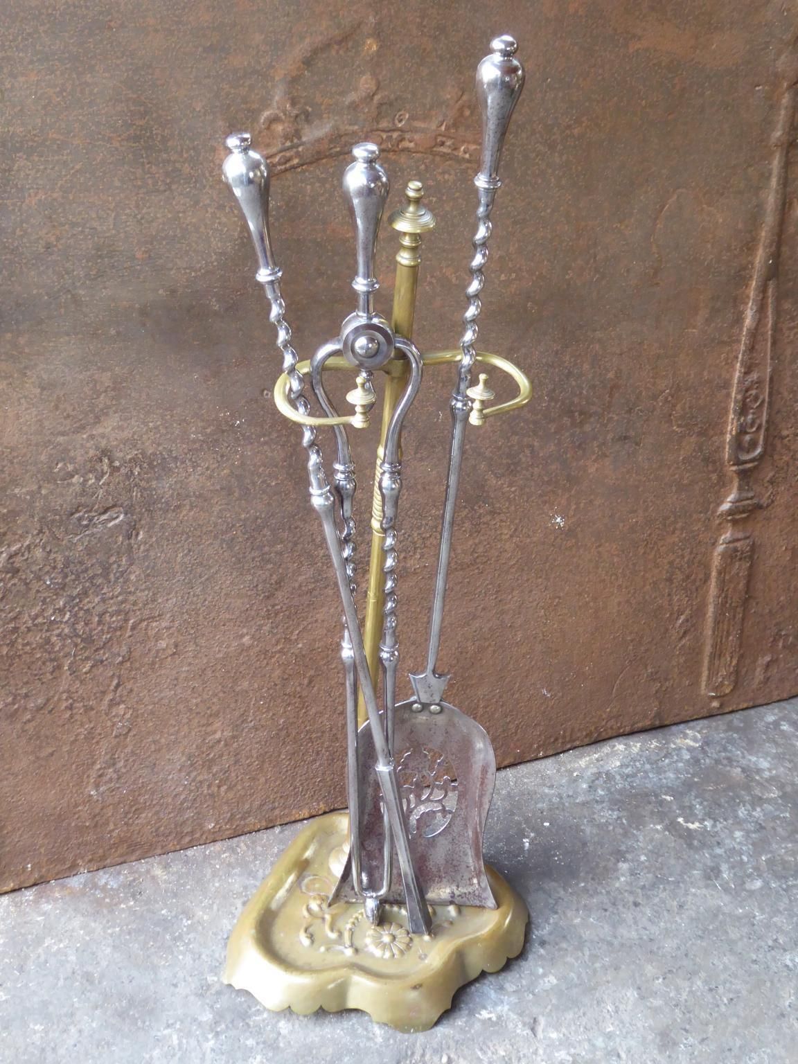 Georgian Fire Irons Or Fireplace Tool Set, 18th 19th Century photo Home Fixtures