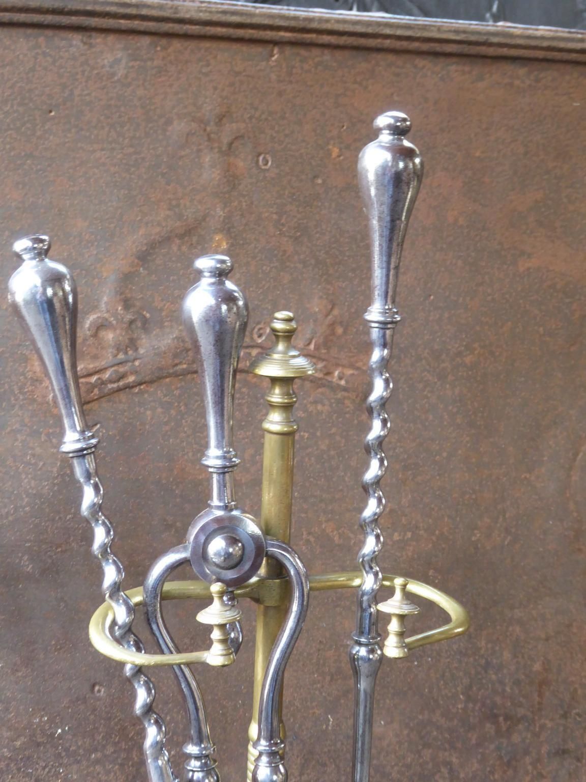 Georgian Fire Irons Or Fireplace Tool Set, 18th 19th Century photo 1088.0