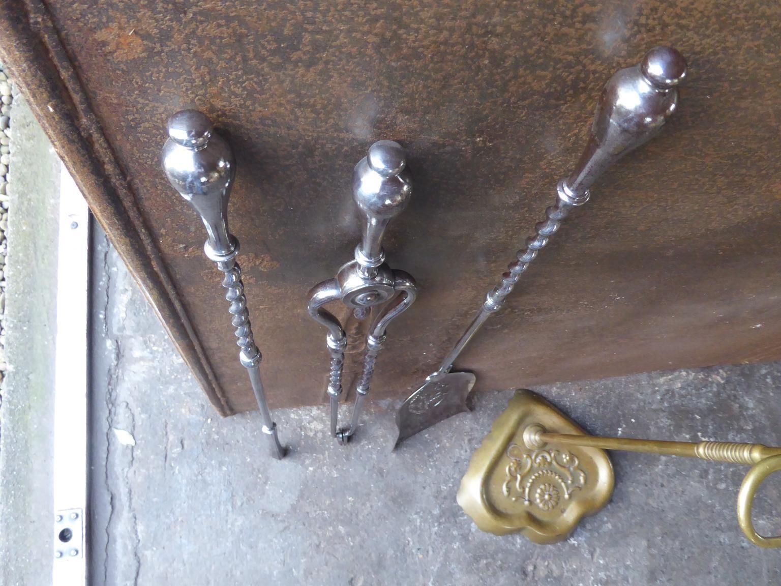 photo buy Georgian Fire Irons Or Fireplace Tool Set, 18th 19th Century