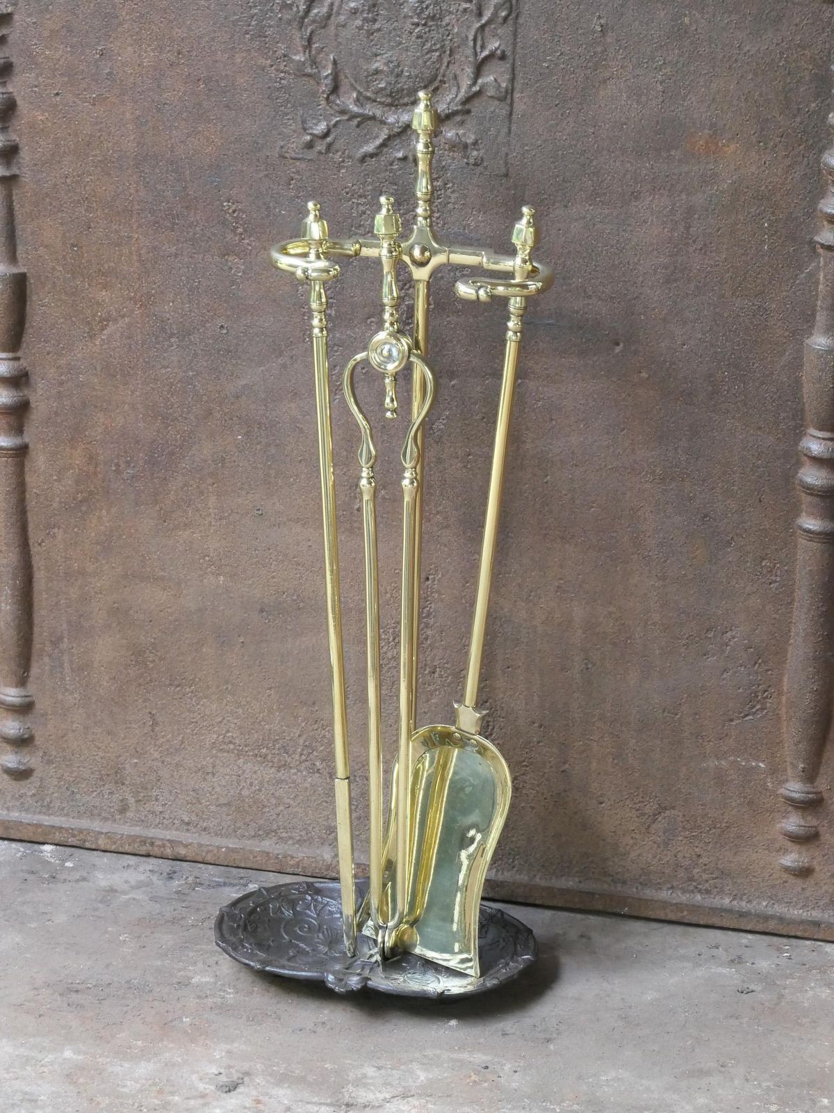 English Victorian Fireplace Tools Or Companion Set, 19th Century photo Home Fixtures