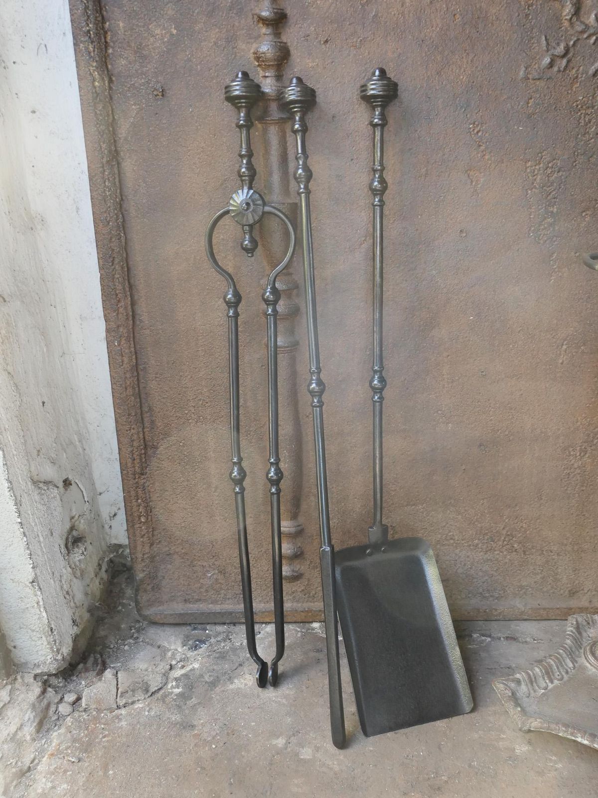 photo for sale English Victorian Fireplace Tools Or Companion Set, 19th Century