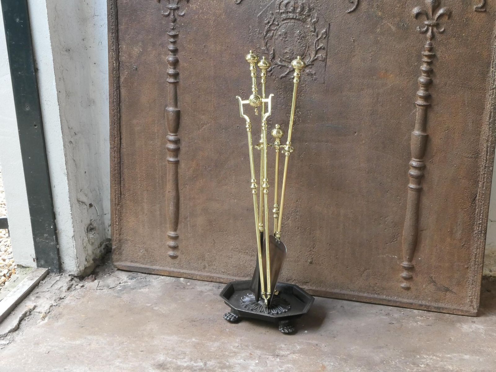 English Victorian Fireplace Tools Or Companion Set, 19th Century photo Home Fixtures