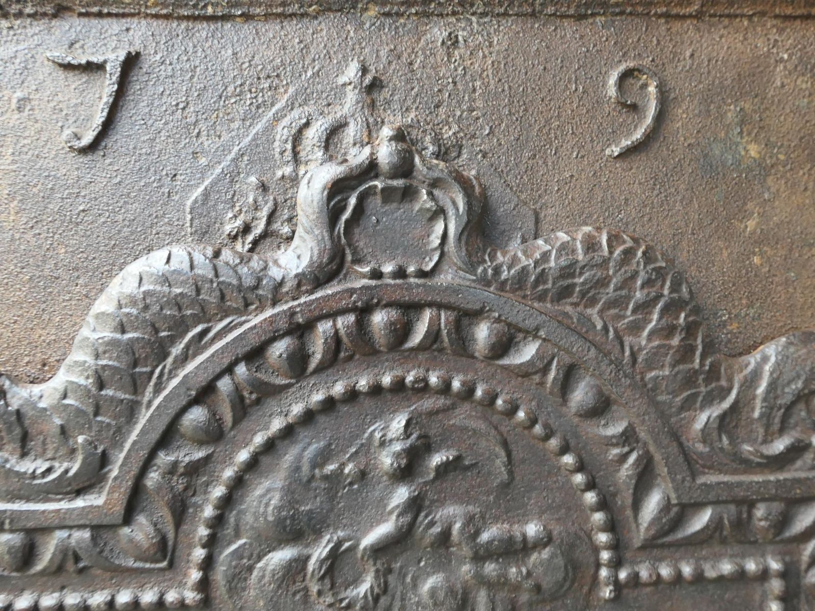 Antique Dutch Louis XV 'Rural Scene' Fireback / Backsplash, 18th Century photo buy