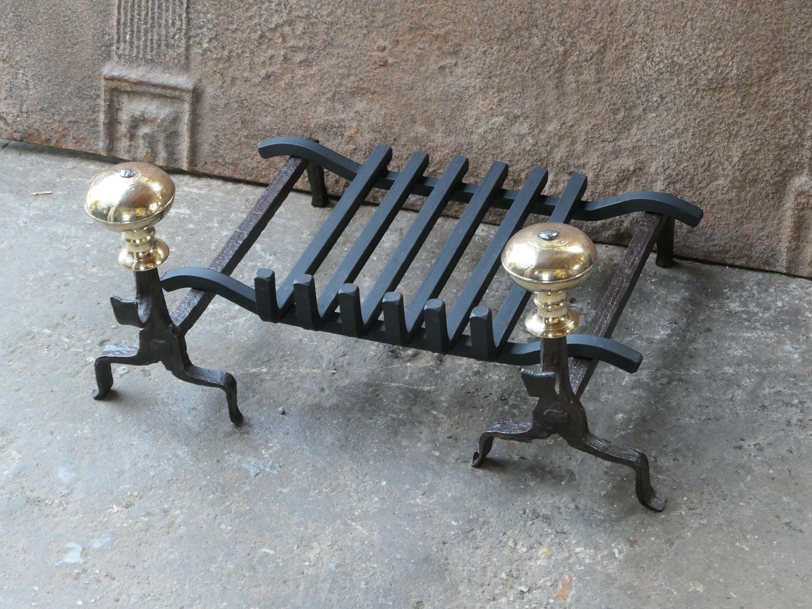 French Louis XV Period Fireplace Grate Or Fire Basket, 18th Century photo buy