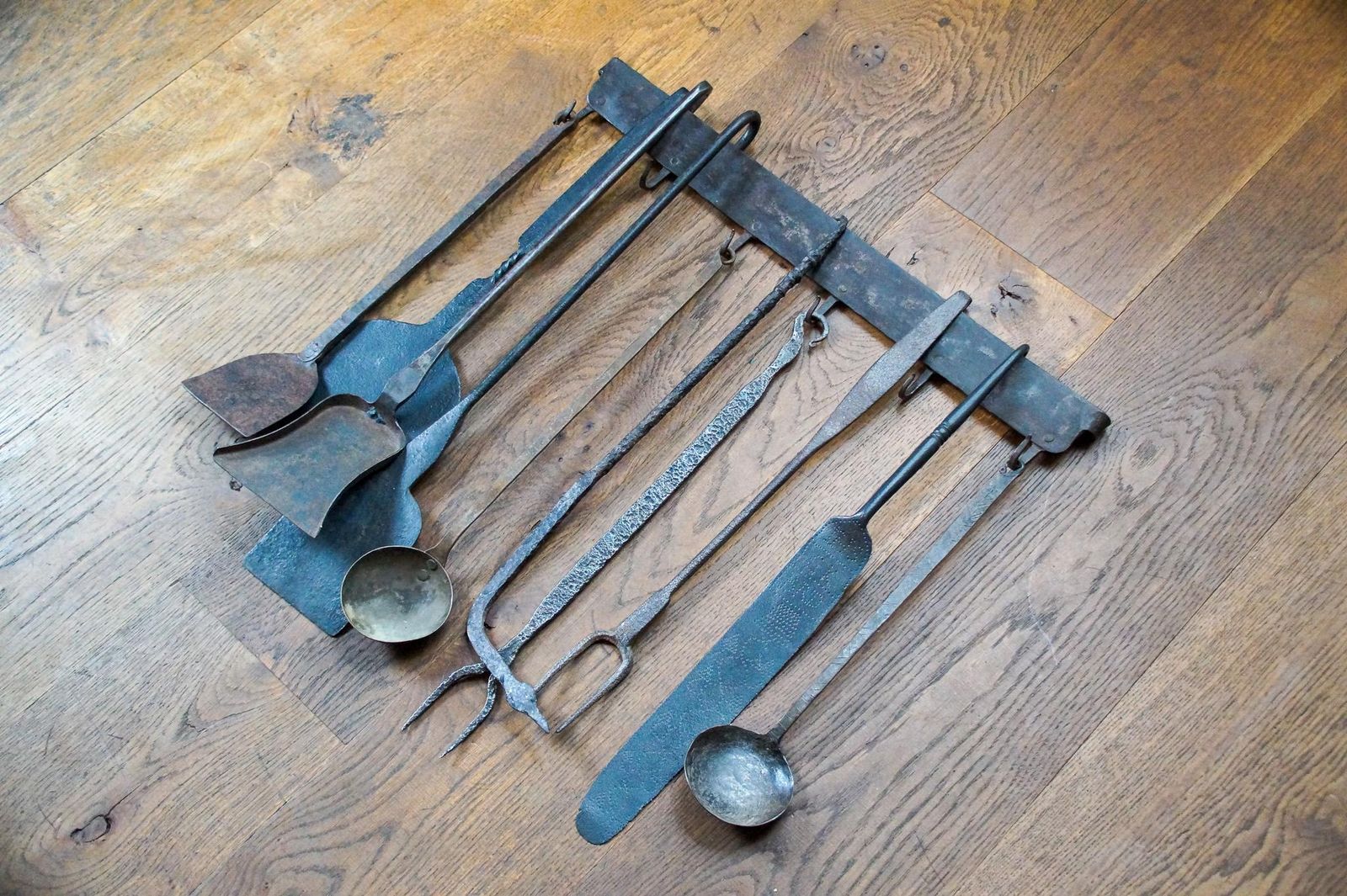Antique Dutch Fireplace Tools Or Fire Tools, 18th/19th Century photo vinterior