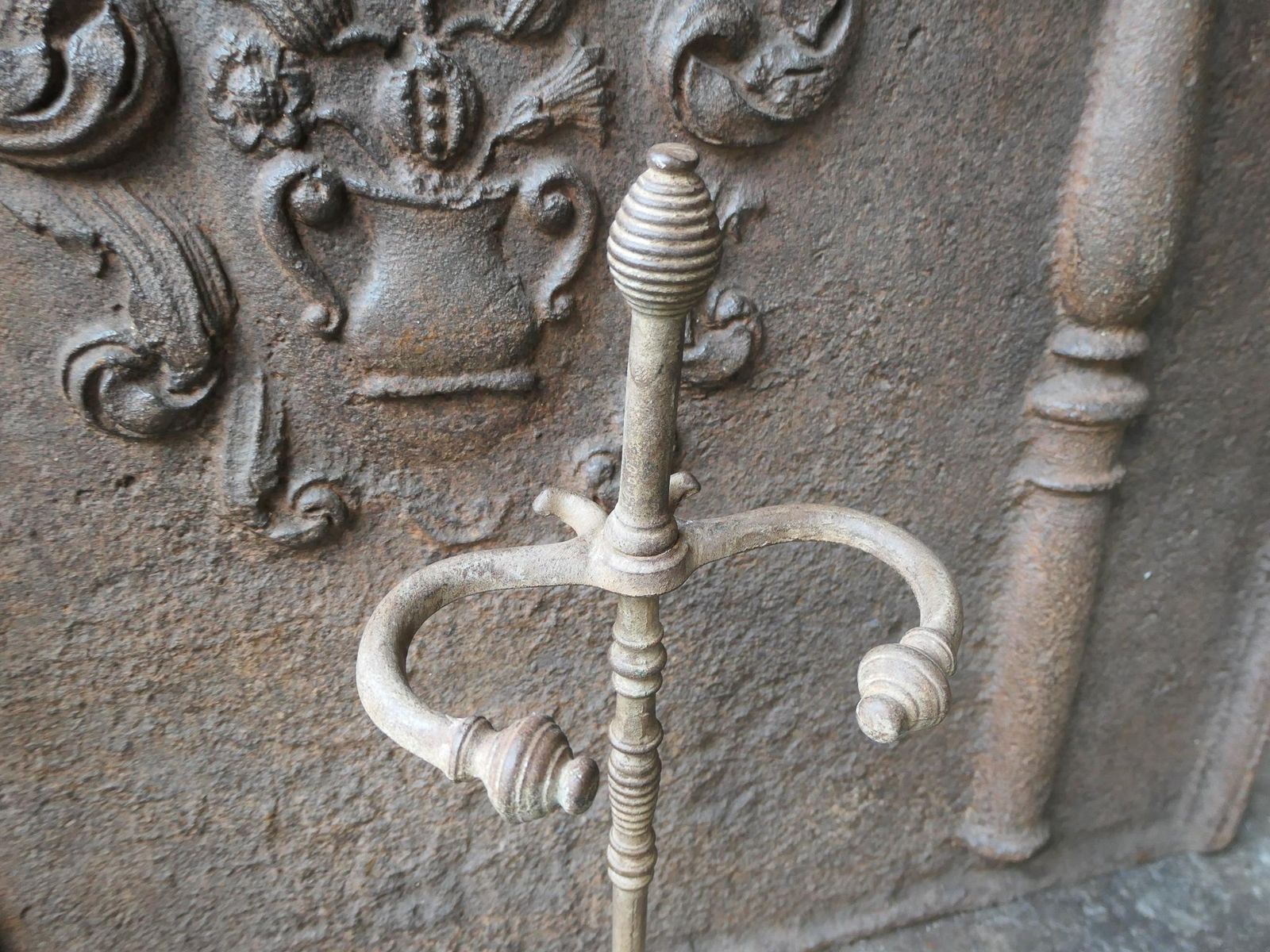 photo buy English Polished Steel Georgian Fireside Companion Set, 18th   19th C