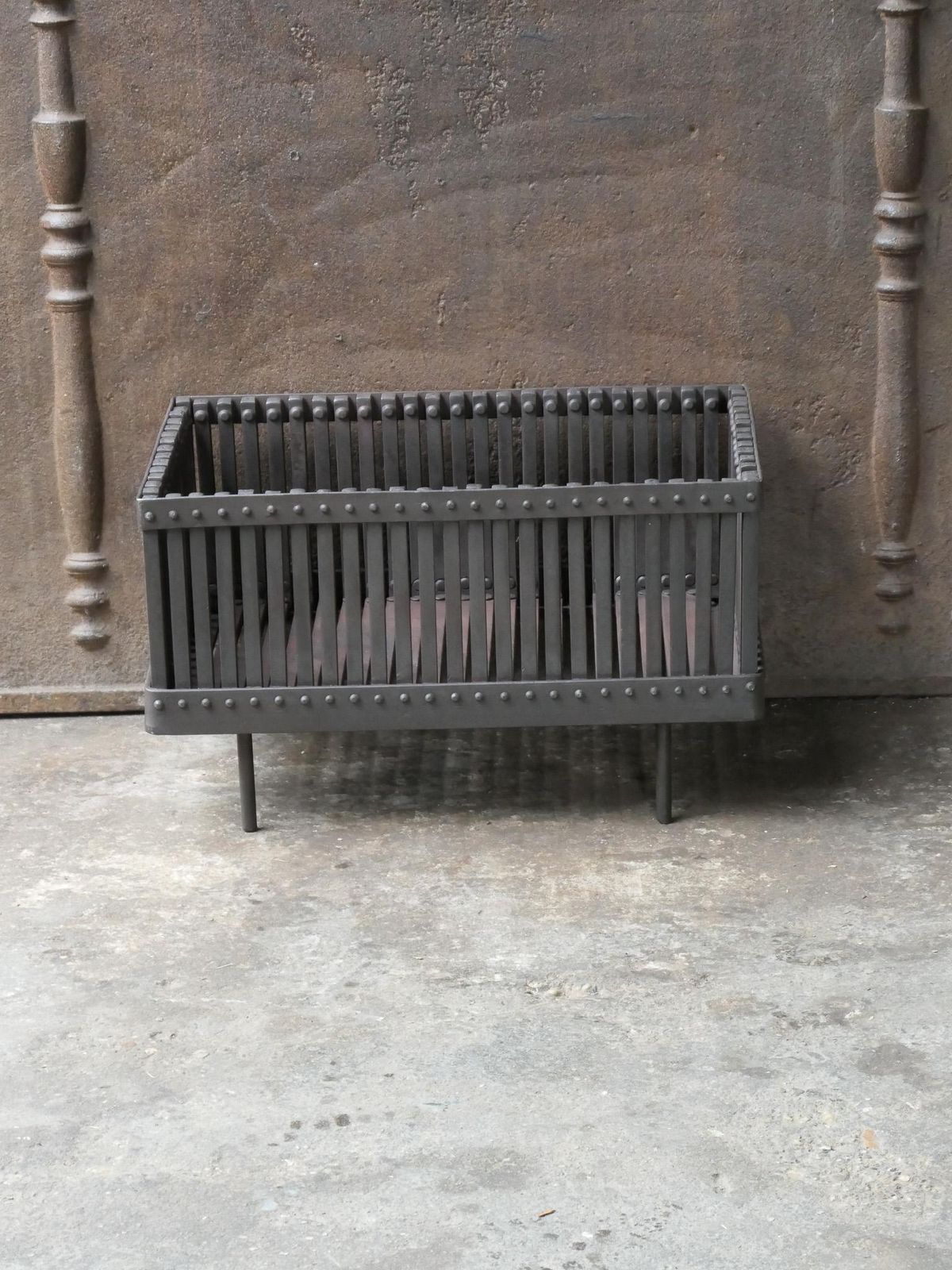English Modernist Fireplace Grate, Fire Grate photo for sale