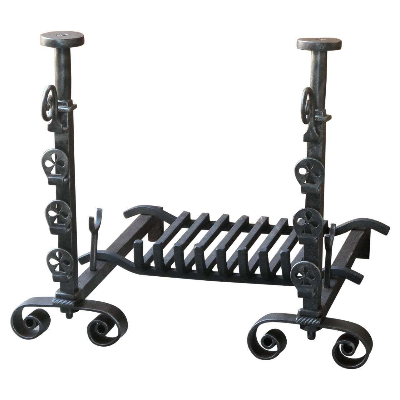 French Neoclassical  Period Fireplace Grate Or Fire Basket, 18th   19th Century