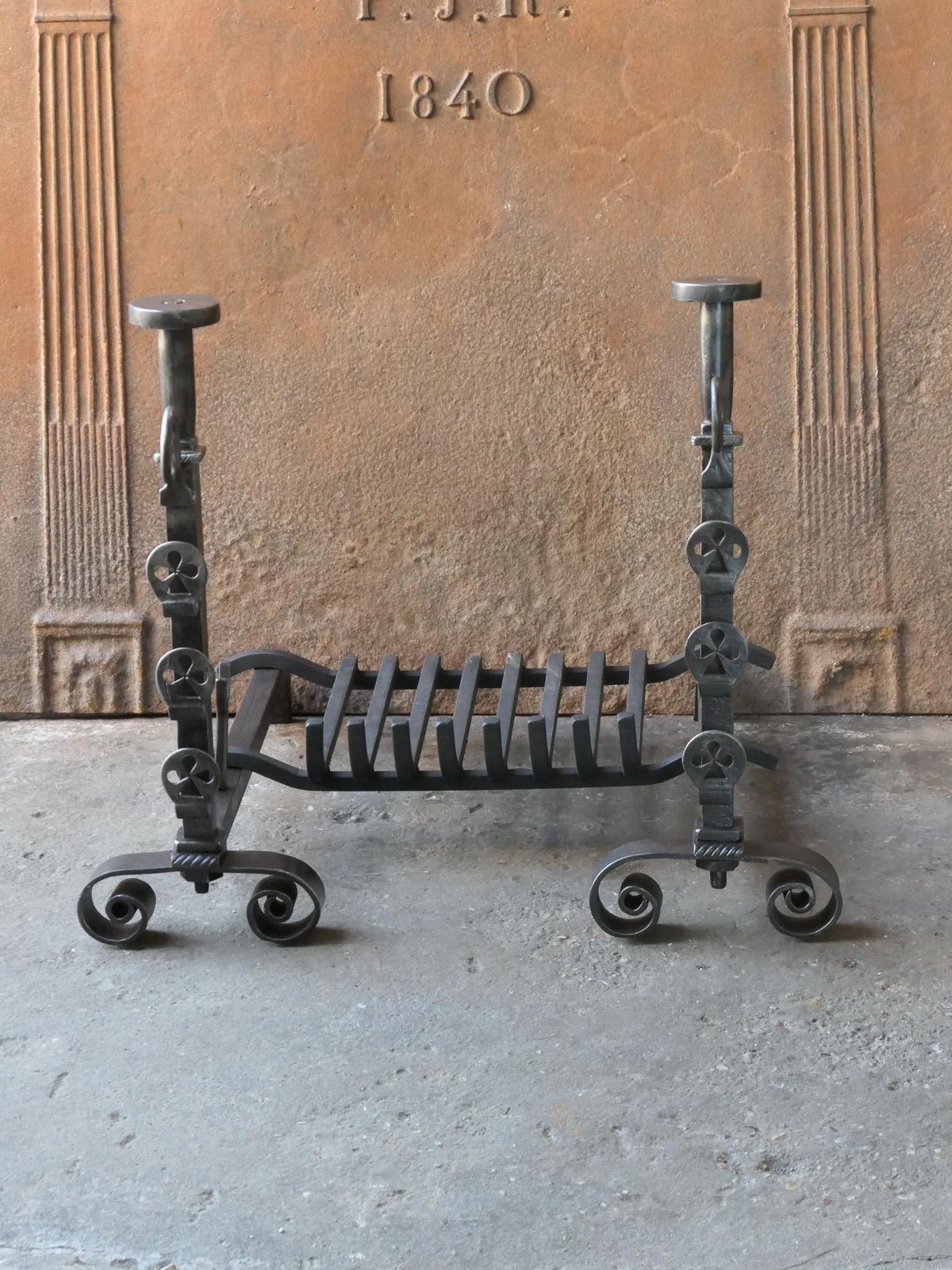 French Neoclassical  Period Fireplace Grate Or Fire Basket, 18th   19th Century photo Home Fixtures