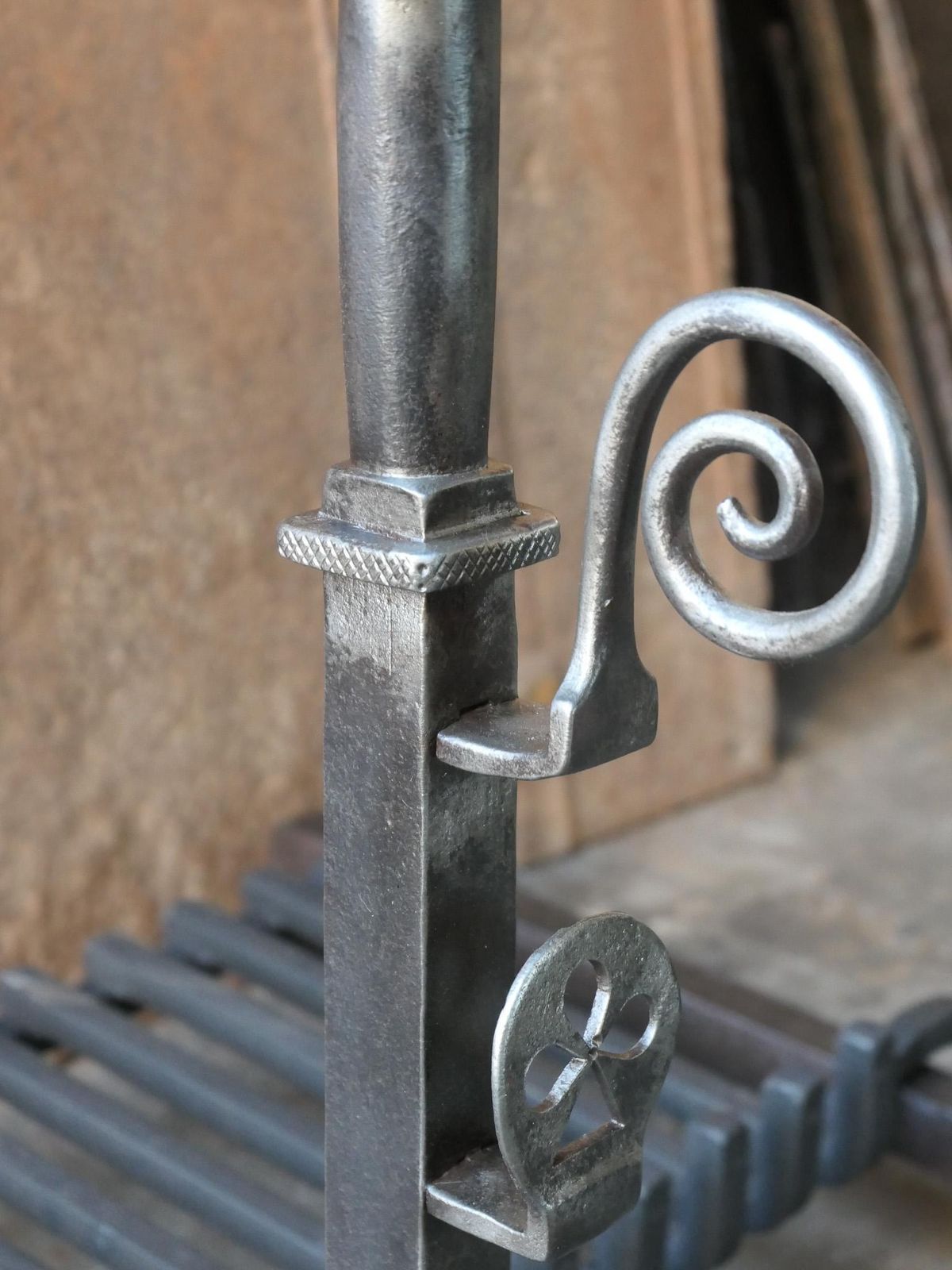 photo vinterior French Neoclassical  Period Fireplace Grate Or Fire Basket, 18th   19th Century