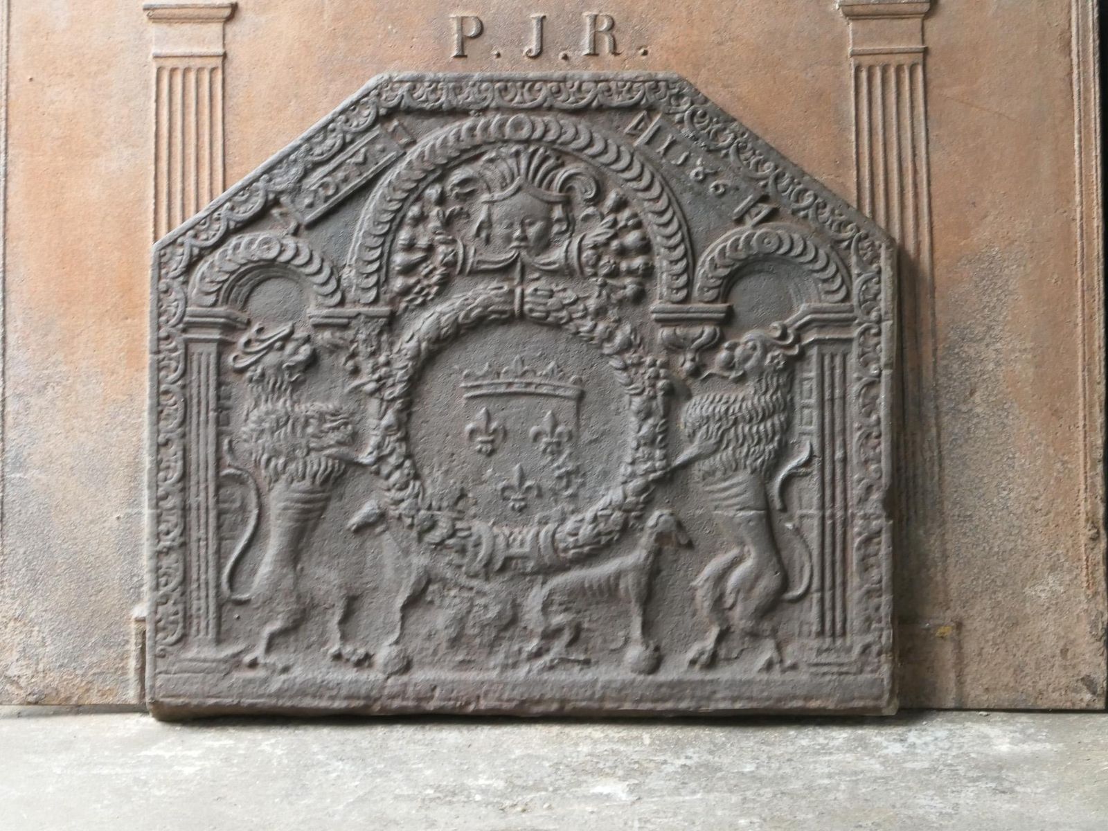 French Louis XIII Style 'Arms Of France' Fireback / Backsplash photo 1088.0
