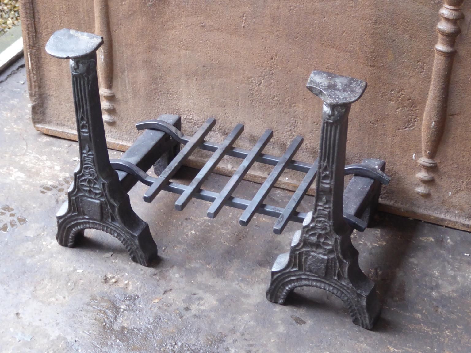 French Gothic Fireplace Grate Or Fire Basket, 15th Century photo buy