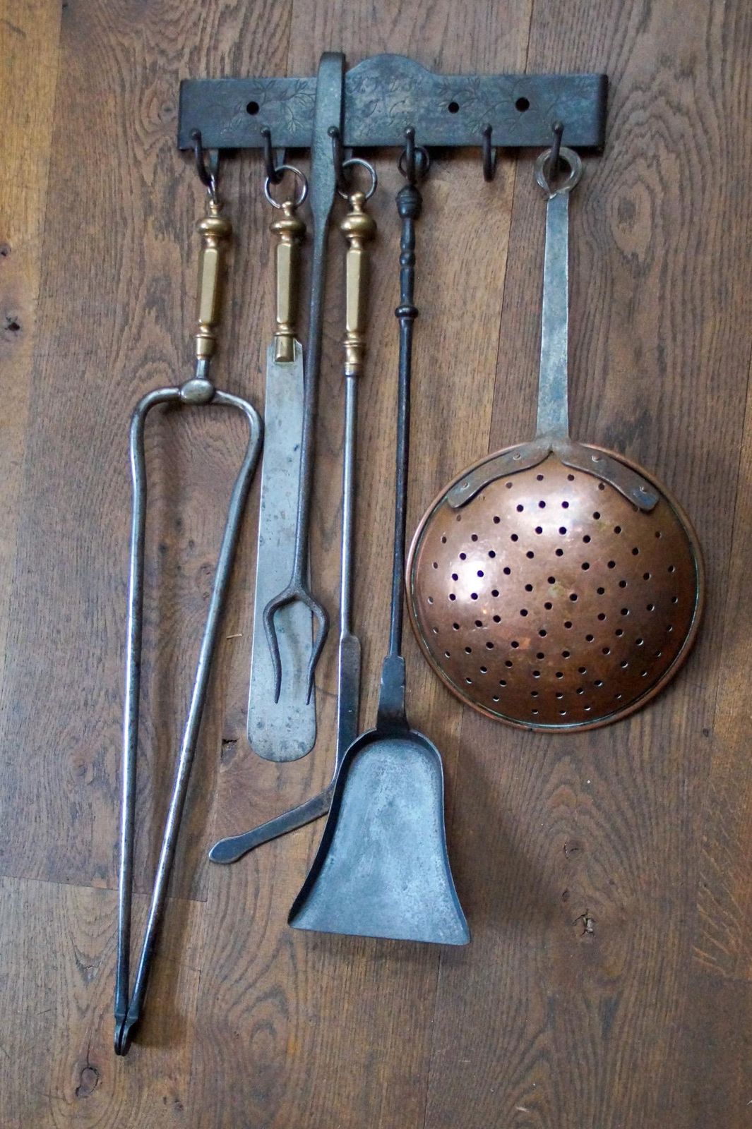 Antique Dutch Fireplace Tools Or Fire Tools, 19th Century photo for sale