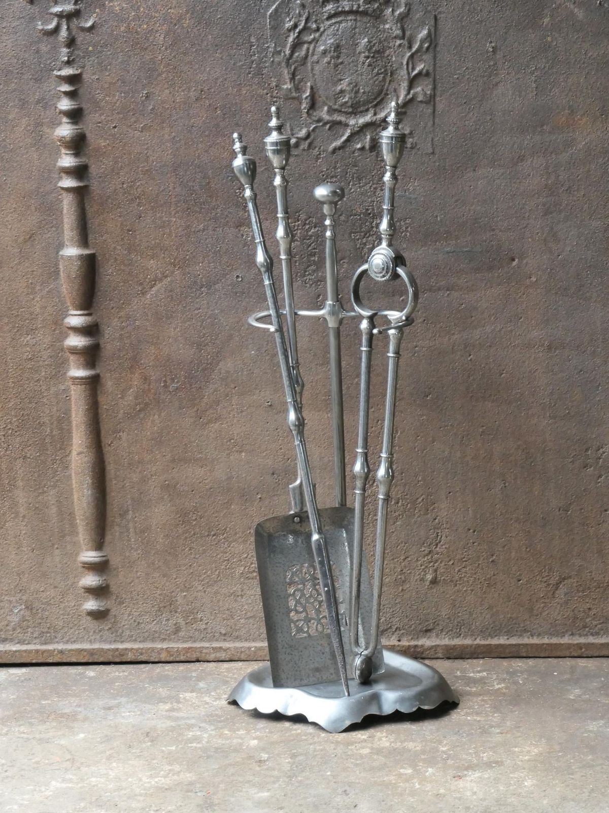 Antique English Georgian Fireplace Tools Or Fire Tools, 18th   19th Century photo for sale