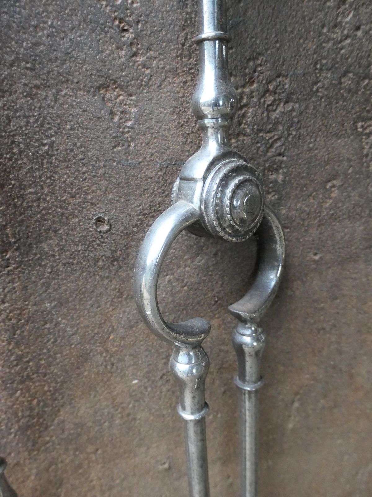 photo vinterior Antique English Georgian Fireplace Tools Or Fire Tools, 18th   19th Century