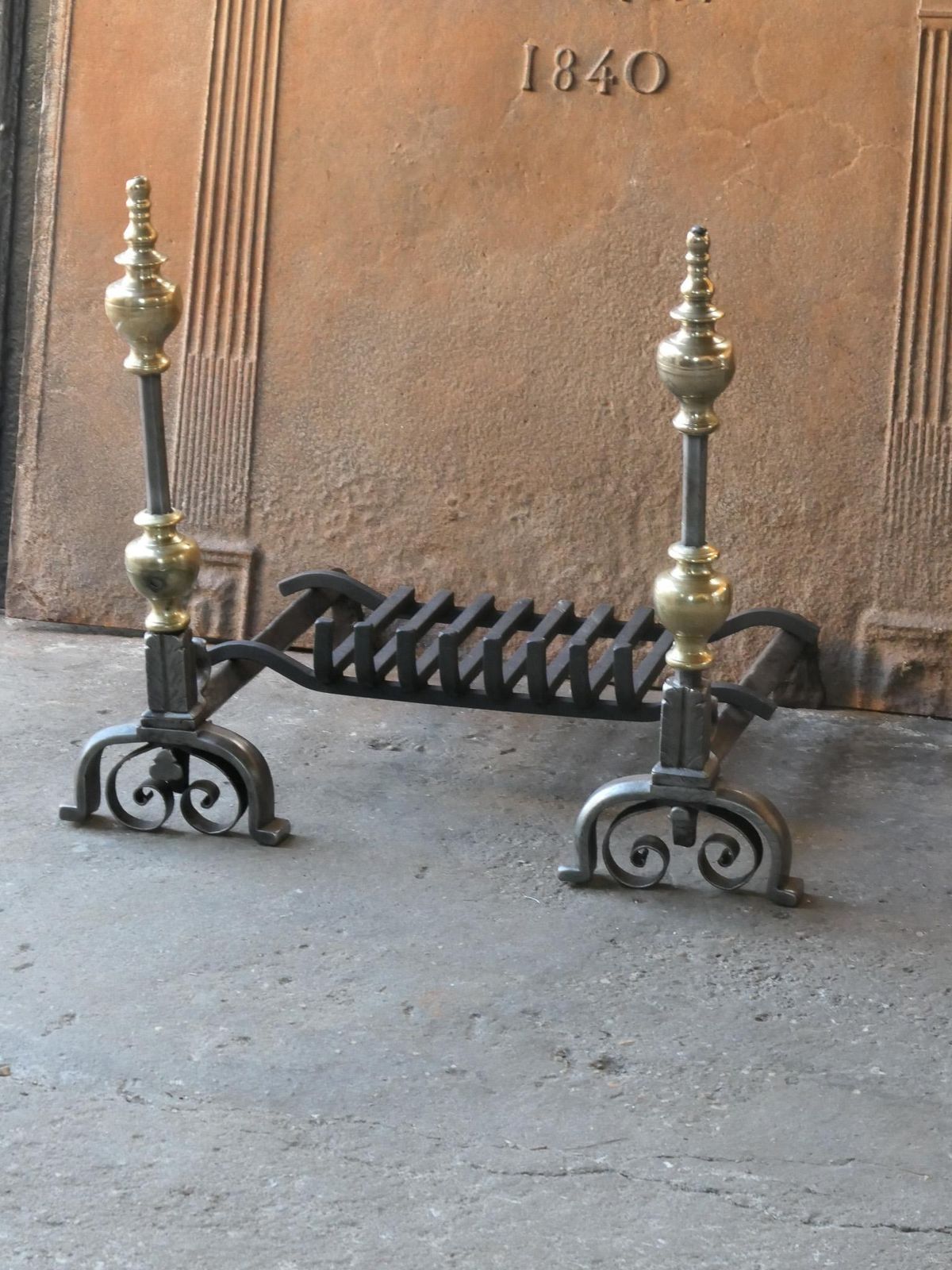 18th Century French Louis XV Fireplace Log Grate photo Home Fixtures