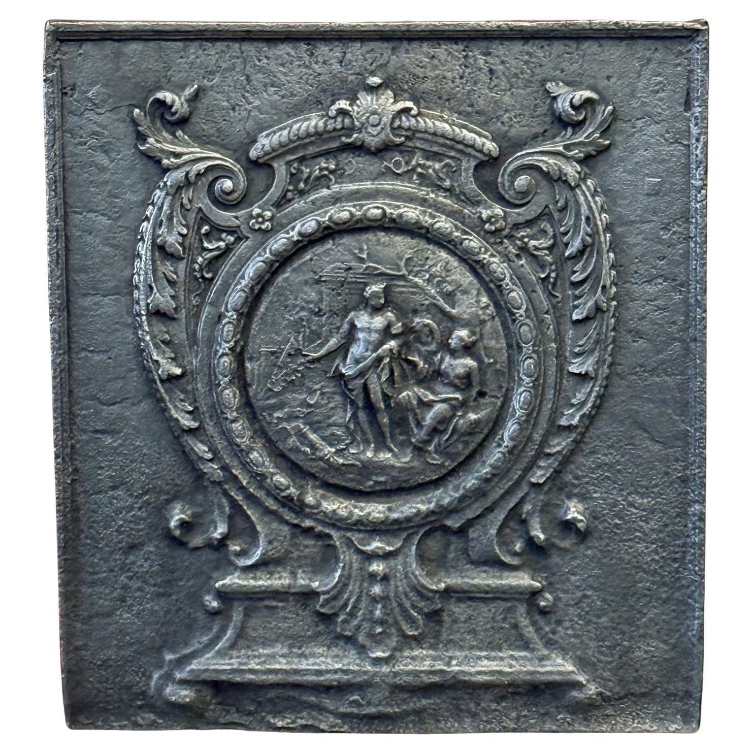 French Neoclassical Period Fireback / Backsplash, Late 18th   Early 19 Century