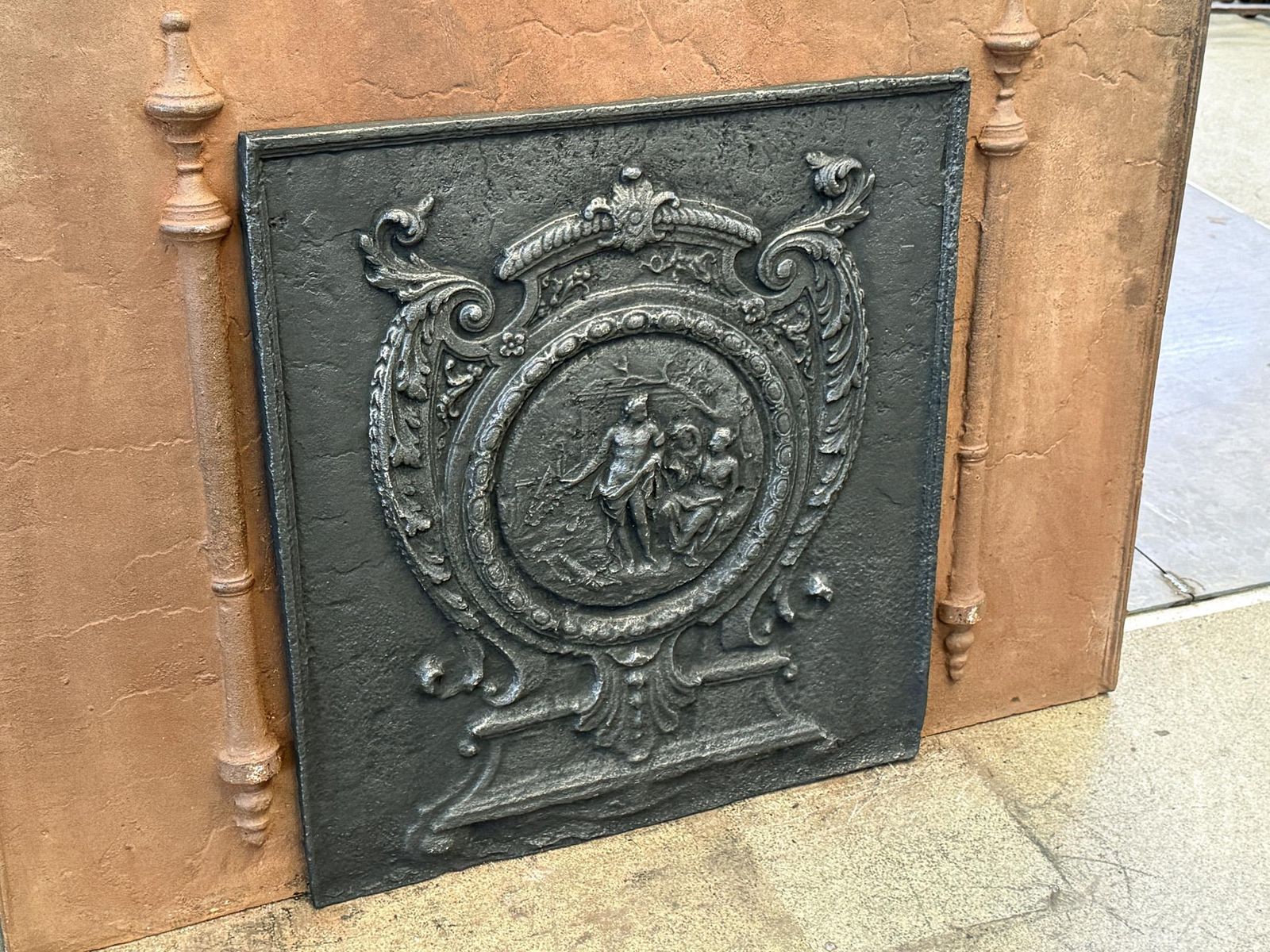 French Neoclassical Period Fireback / Backsplash, Late 18th   Early 19 Century photo Home Fixtures
