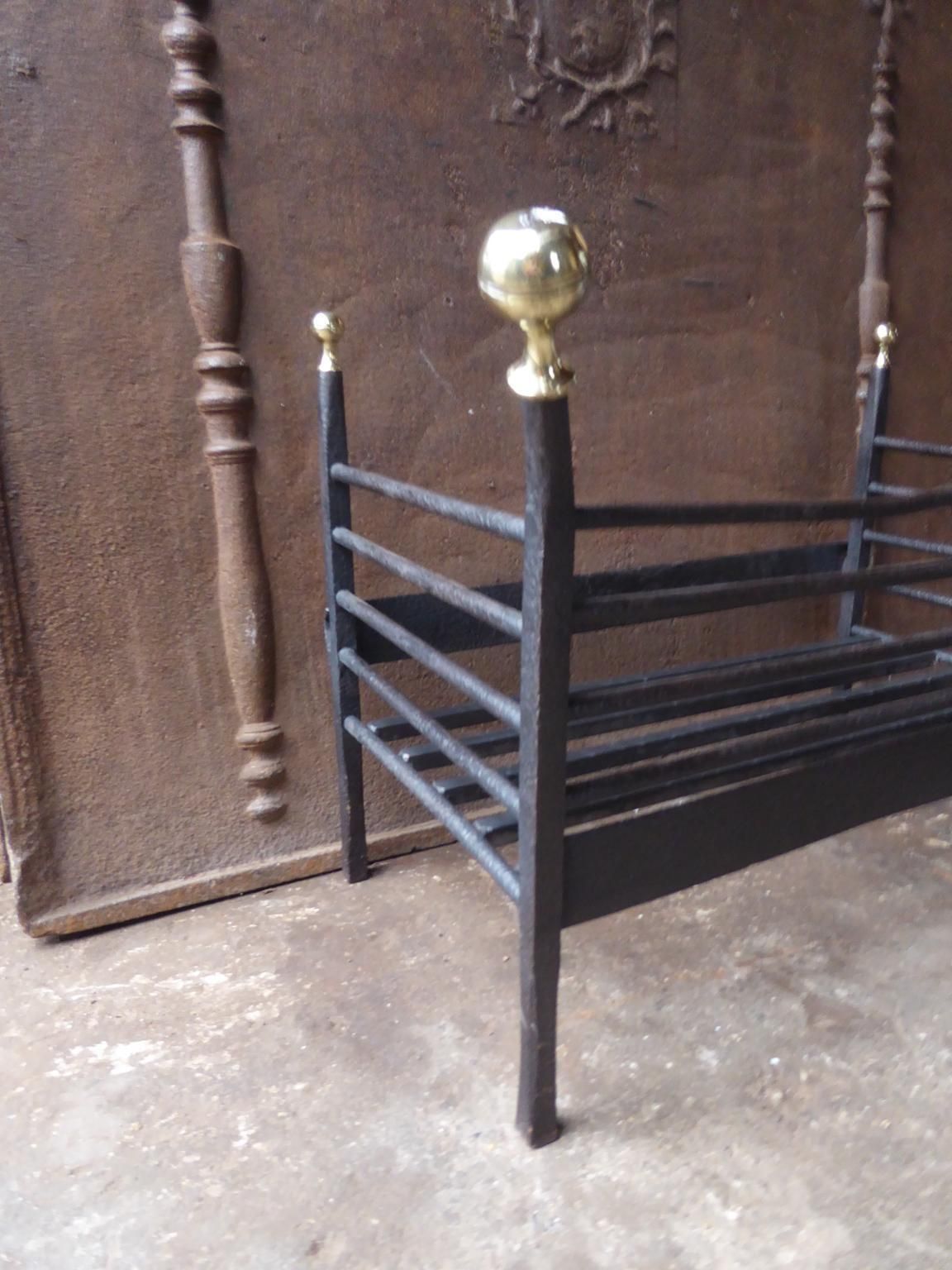 Antique Dutch Victorian Fireplace Grate Or Fire Basket, 19th Century photo buy