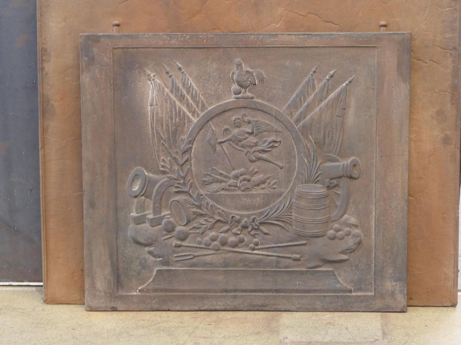 19th Century French Allegory Of France Fireback / Backsplash, Napoleon III photo Home Fixtures