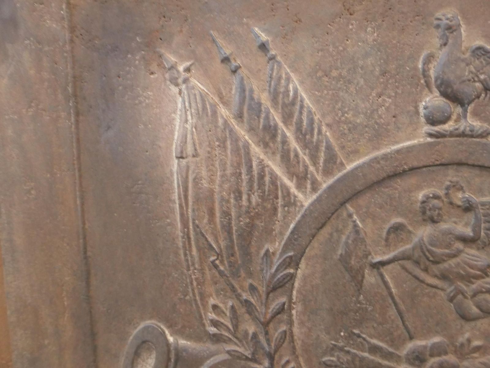 photo furniture 19th Century French Allegory Of France Fireback / Backsplash, Napoleon III