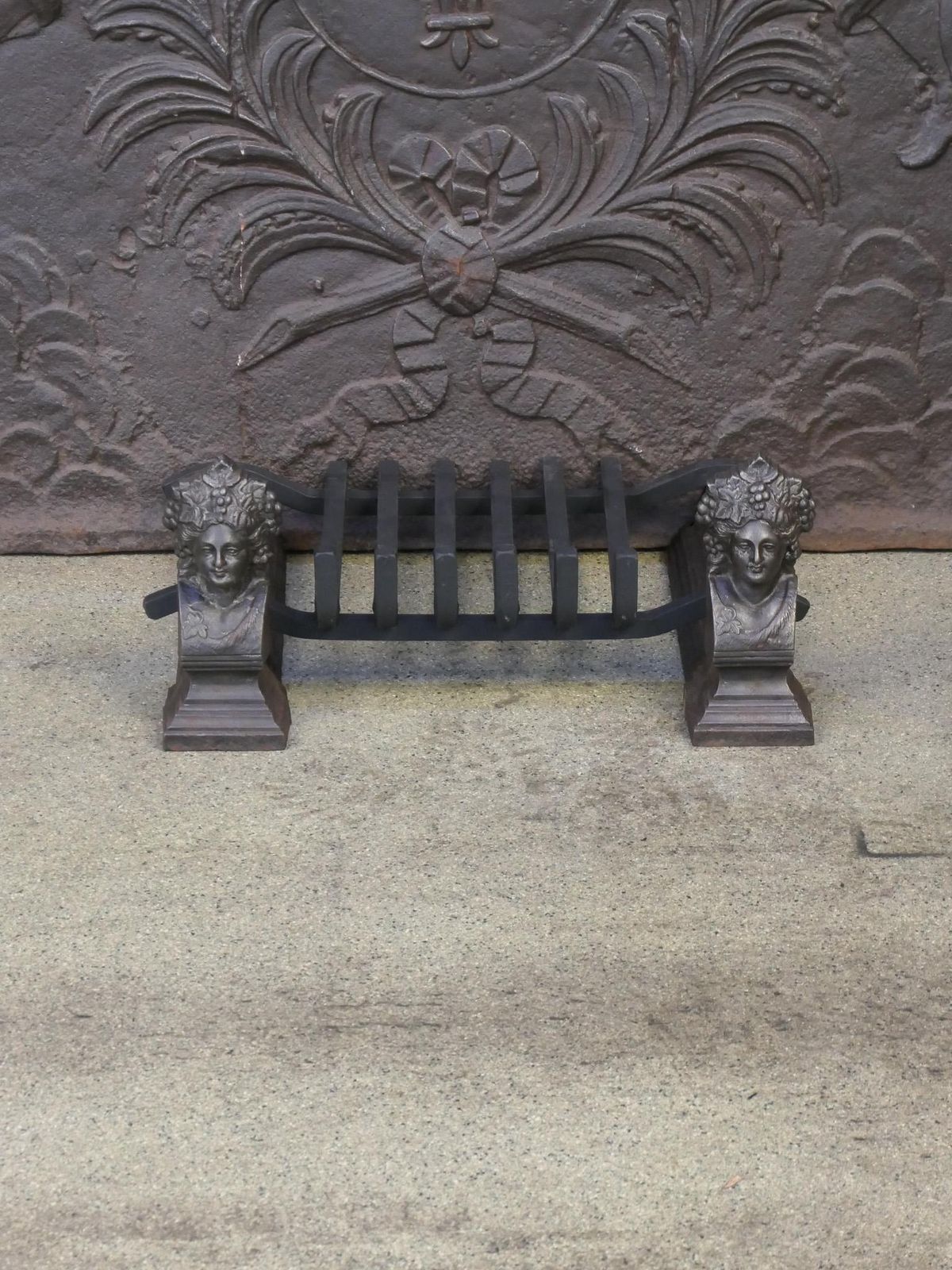 French Napoleon III Period Fireplace Log Grate photo furniture