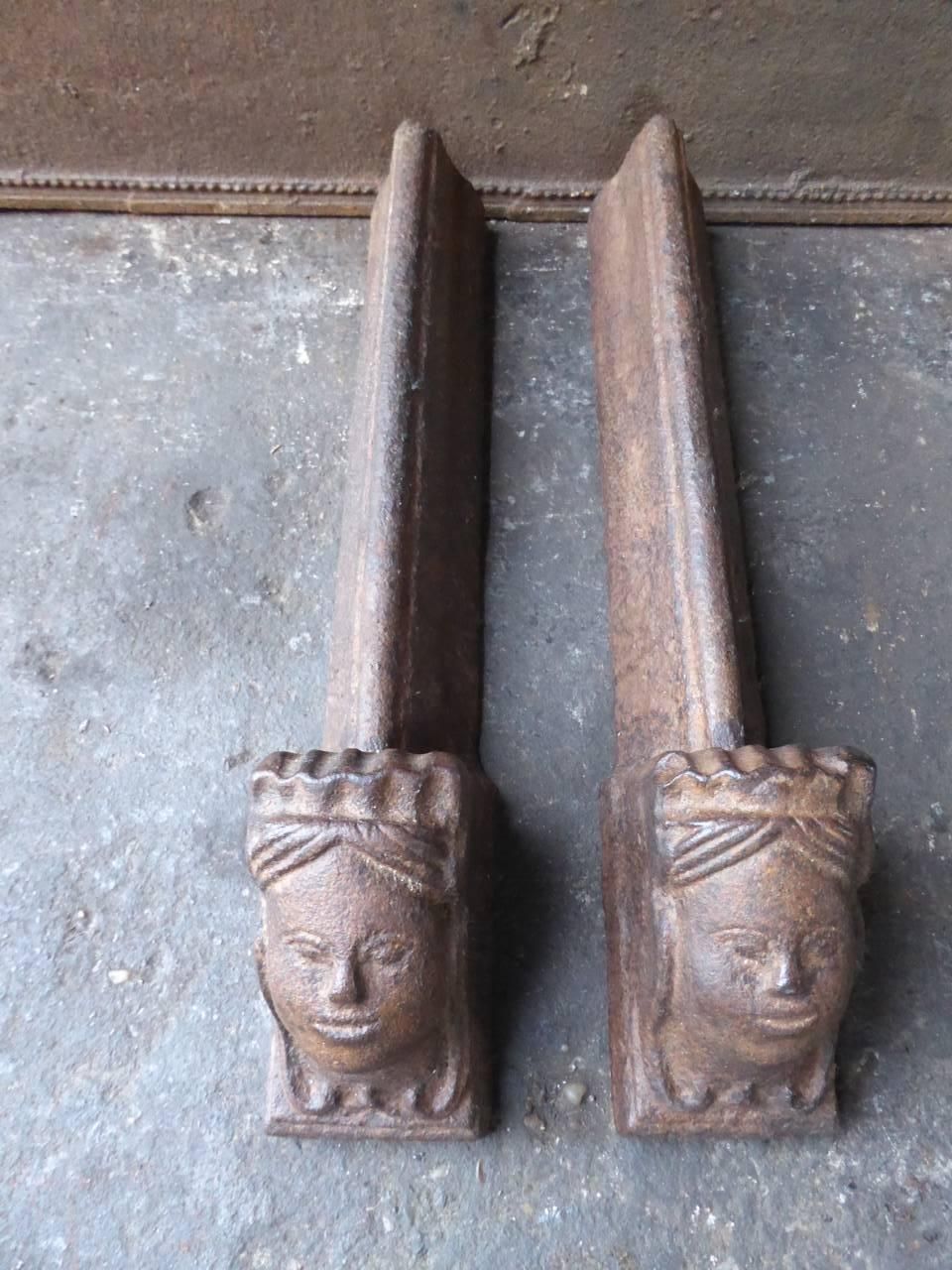 18th Century French Andirons Or Firedogs photo vinterior