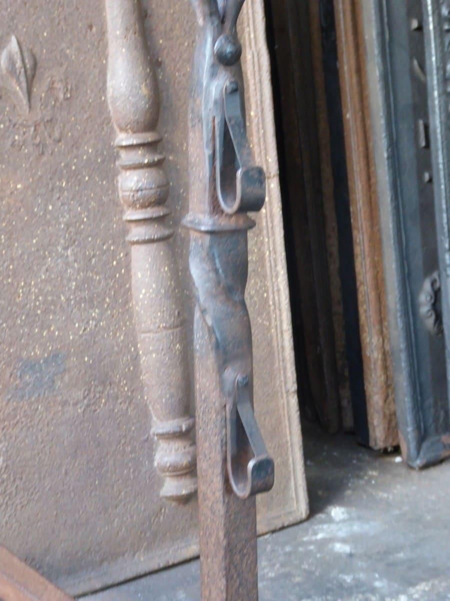 20th Century French Gothic Style Andirons Or Firedogs photo buy