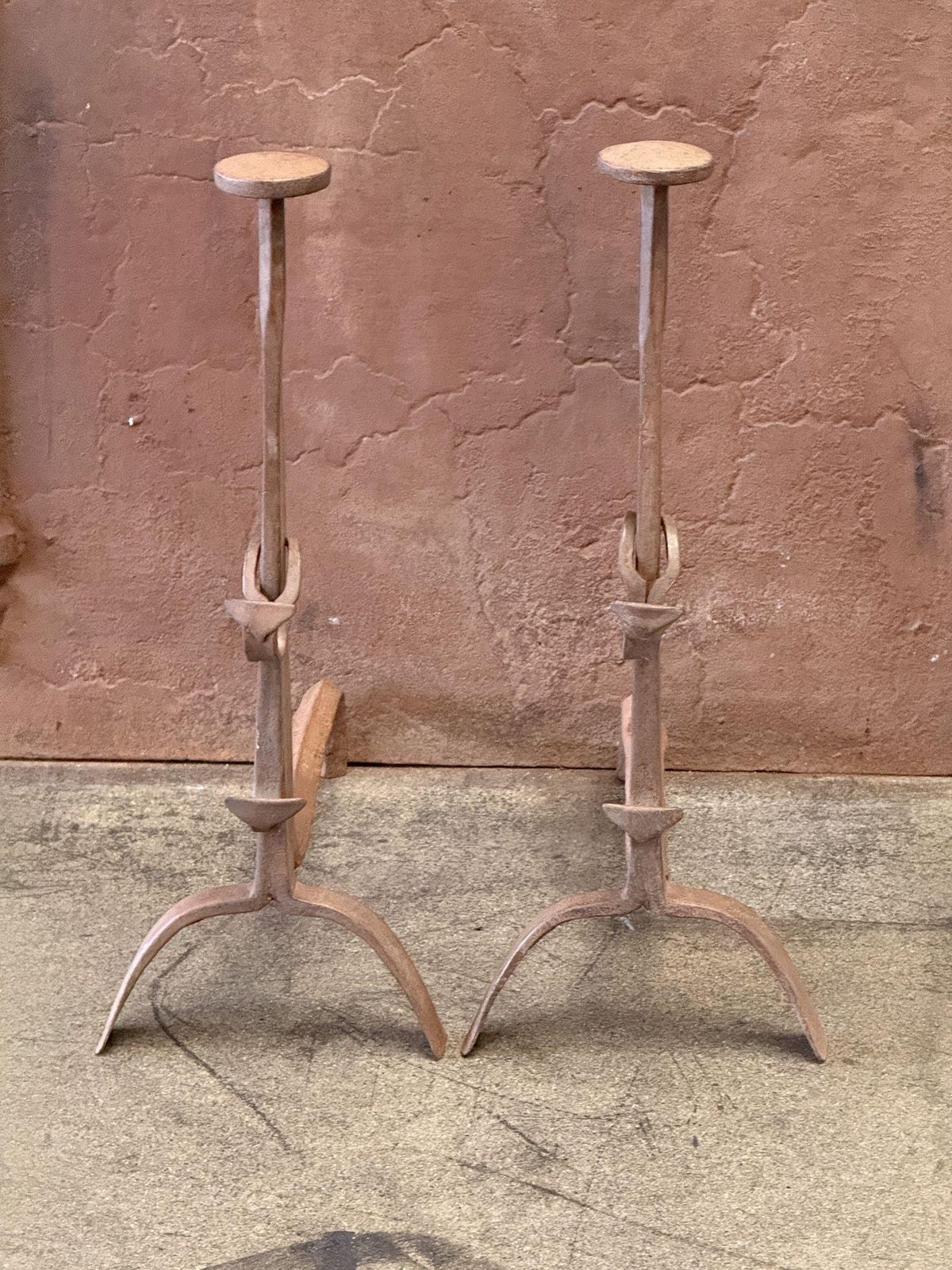 18th Century French Louis XV Period Andirons Or Firedogs photo furniture