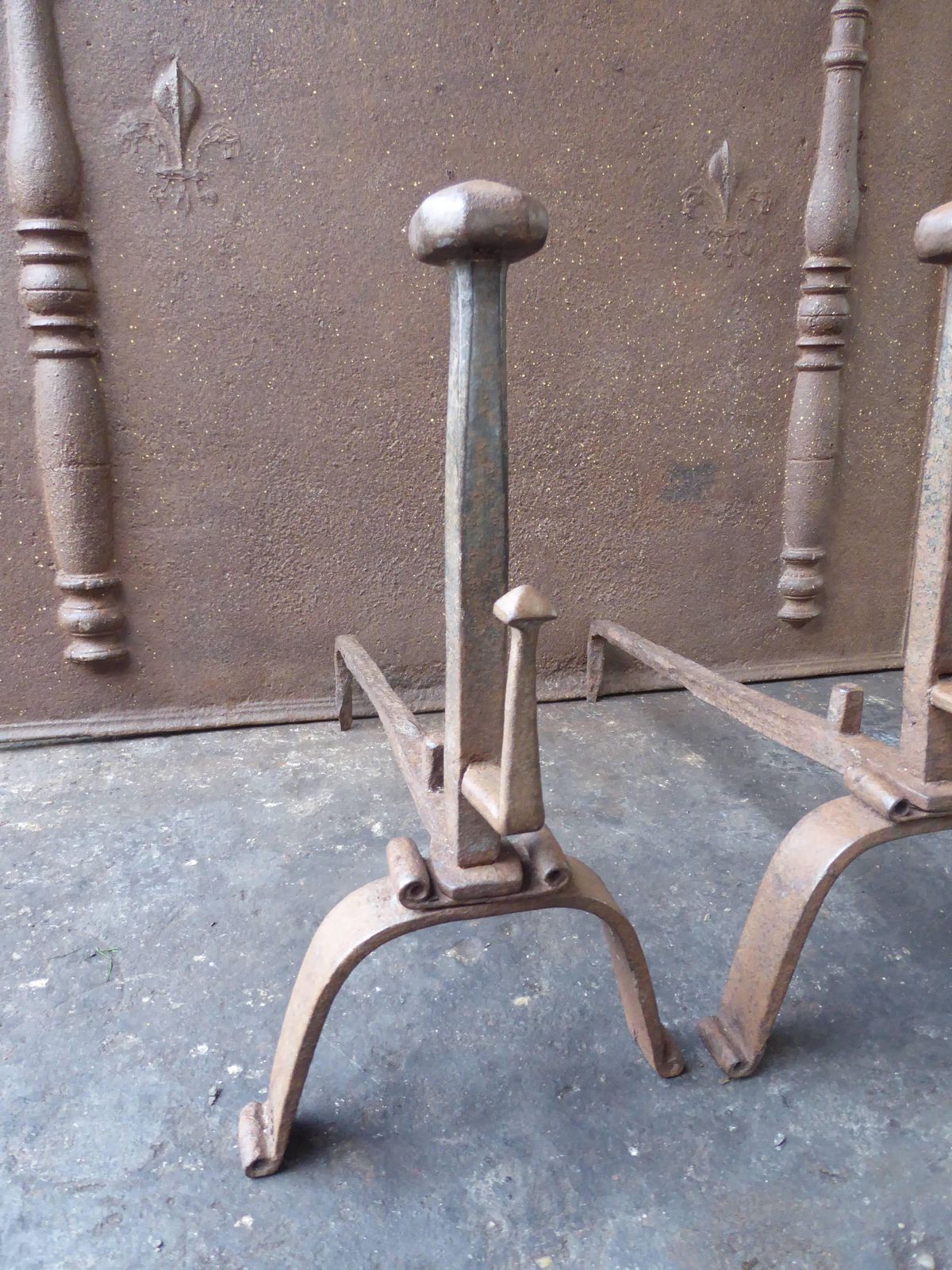 18th Century French Andirons Or Firedogs photo for sale
