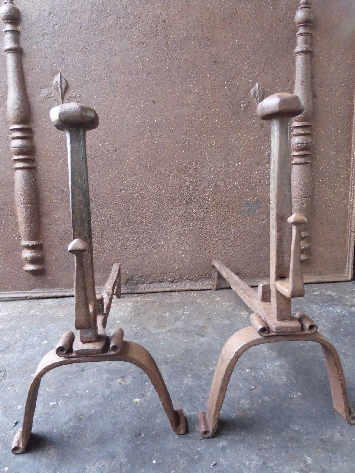 18th Century French Andirons Or Firedogs photo 405.0