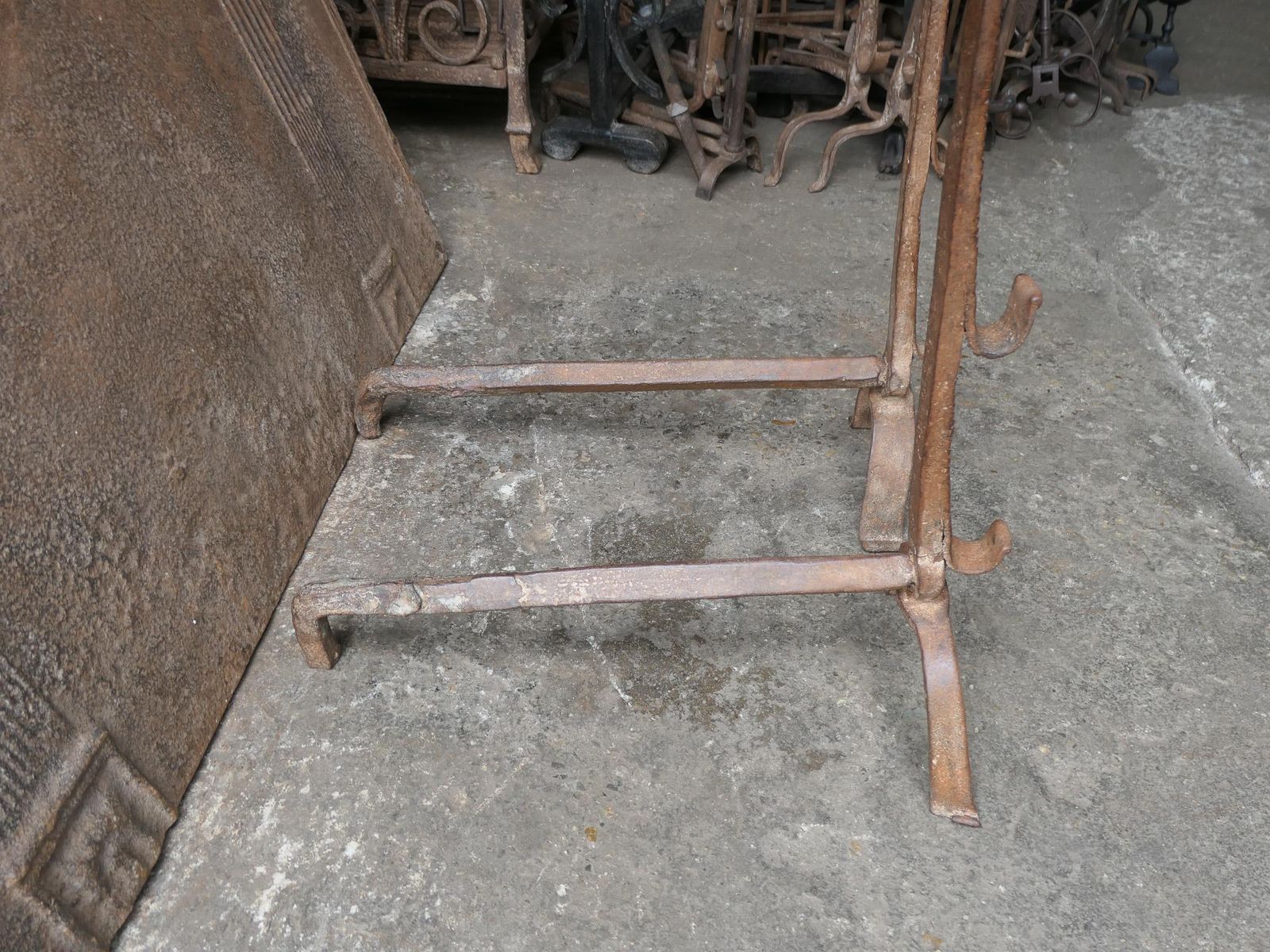 photo vinterior 17th Century Louis XIII Andirons, Firedogs