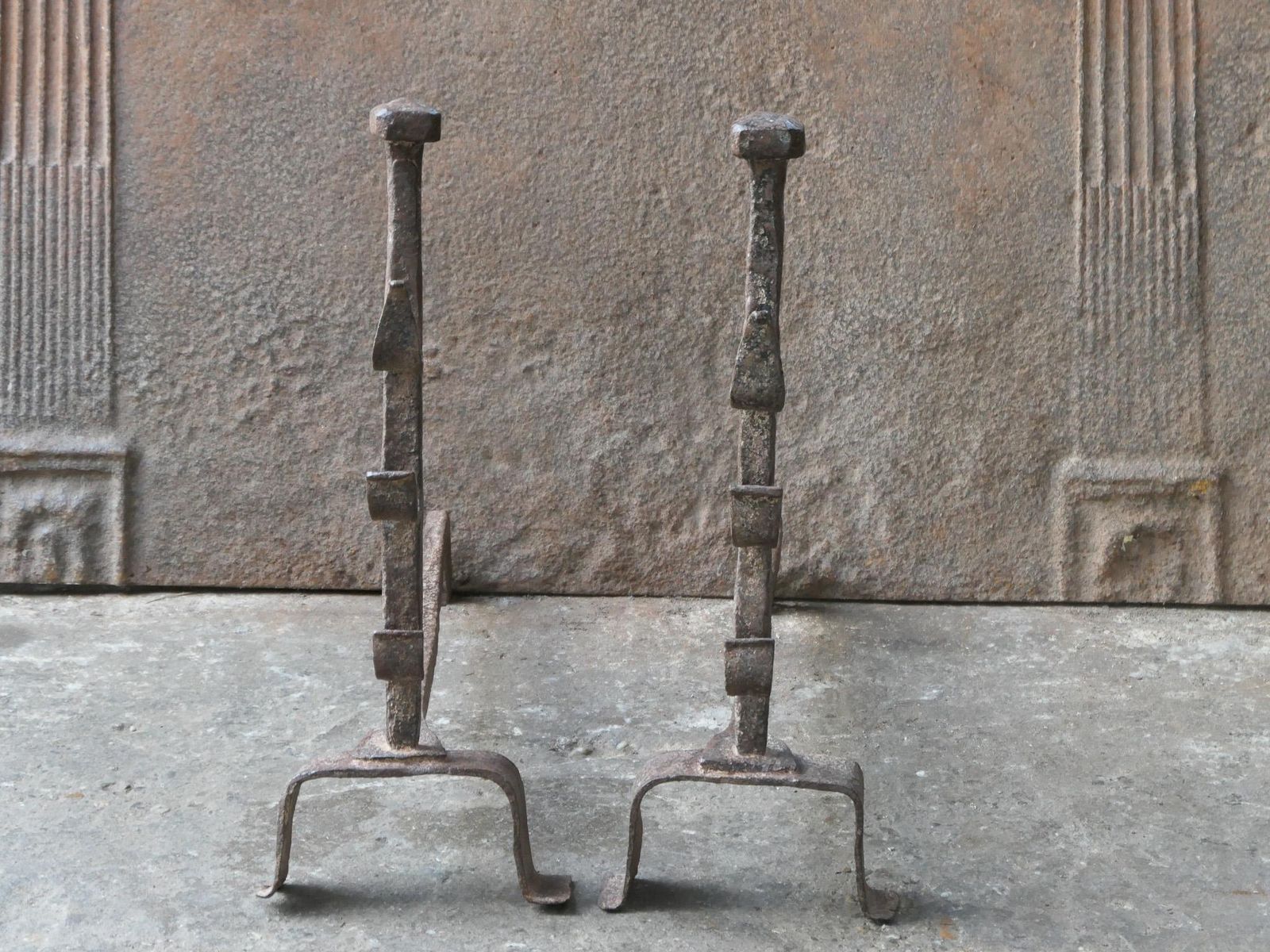 18th 19th Century French Neoclassical Period Andirons Or Firedogs photo 294.0