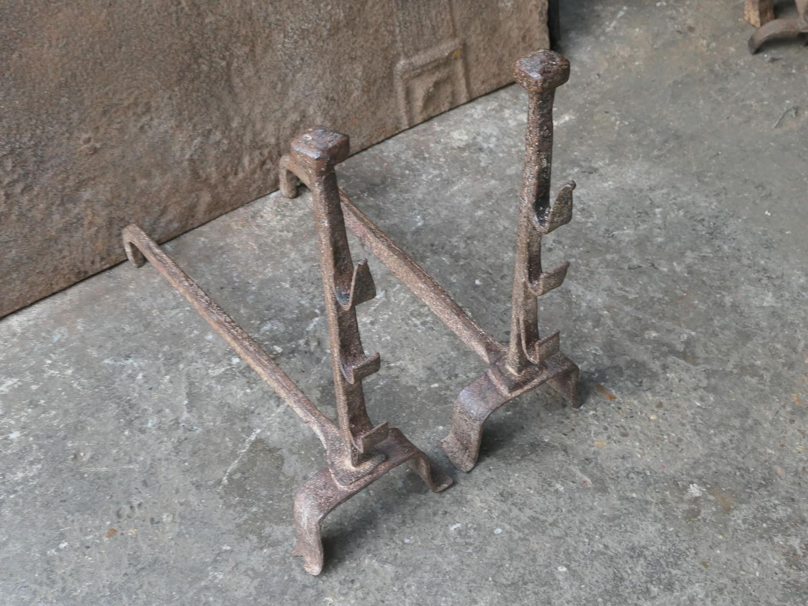18th 19th Century French Neoclassical Period Andirons Or Firedogs photo buy