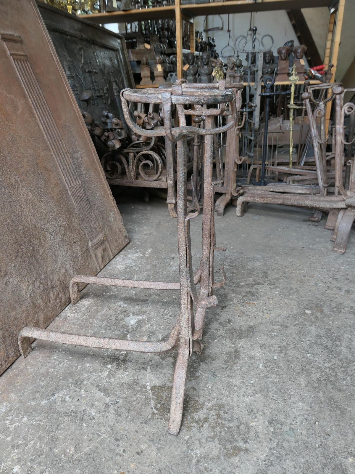 photo buy Early 18th Century Gothic Style Firedogs Or Andirons