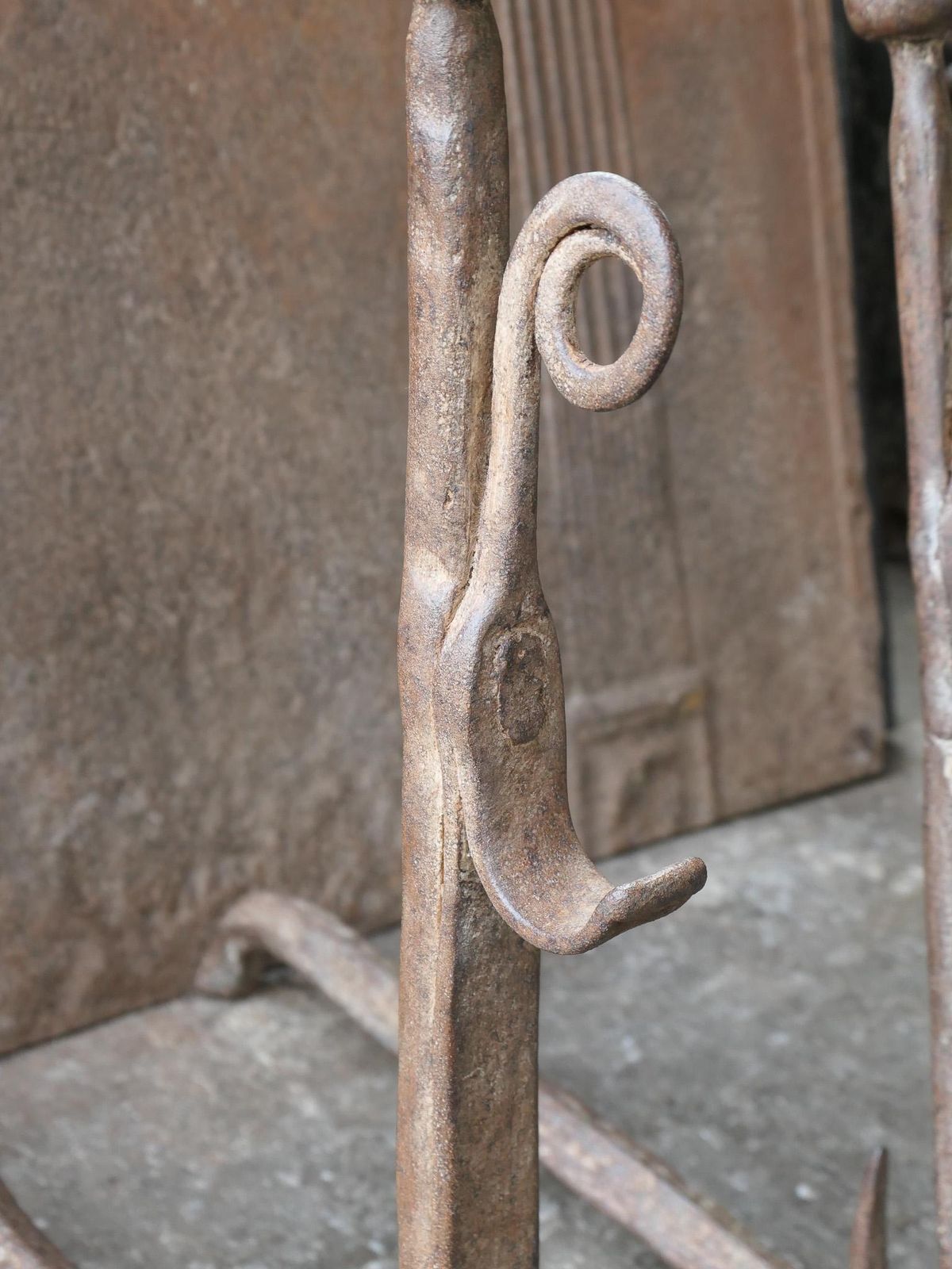 17th Century French Gothic Period Andirons Or Firedogs photo buy