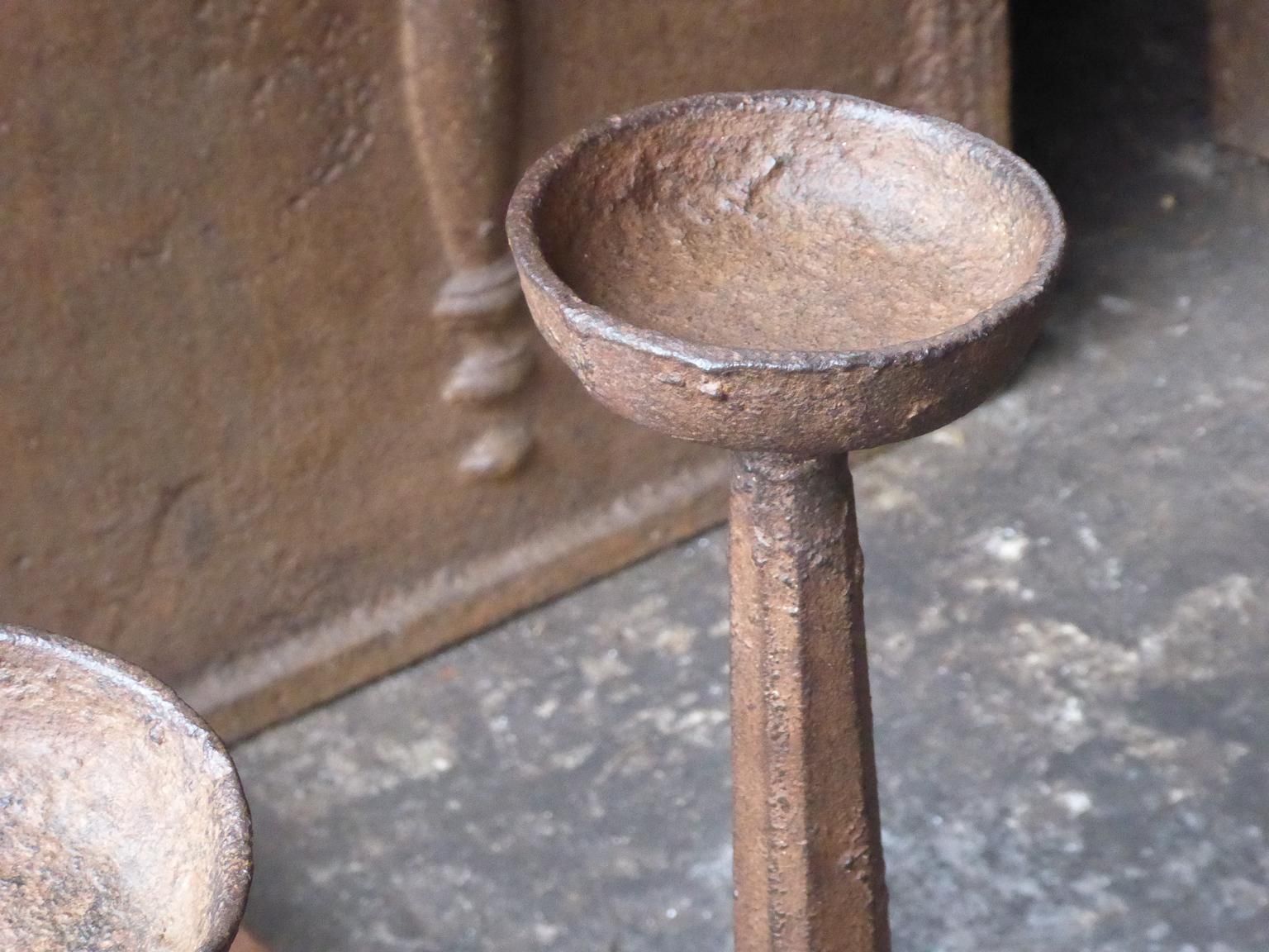17th Century French Gothic Andirons Or Firedogs photo 405.0