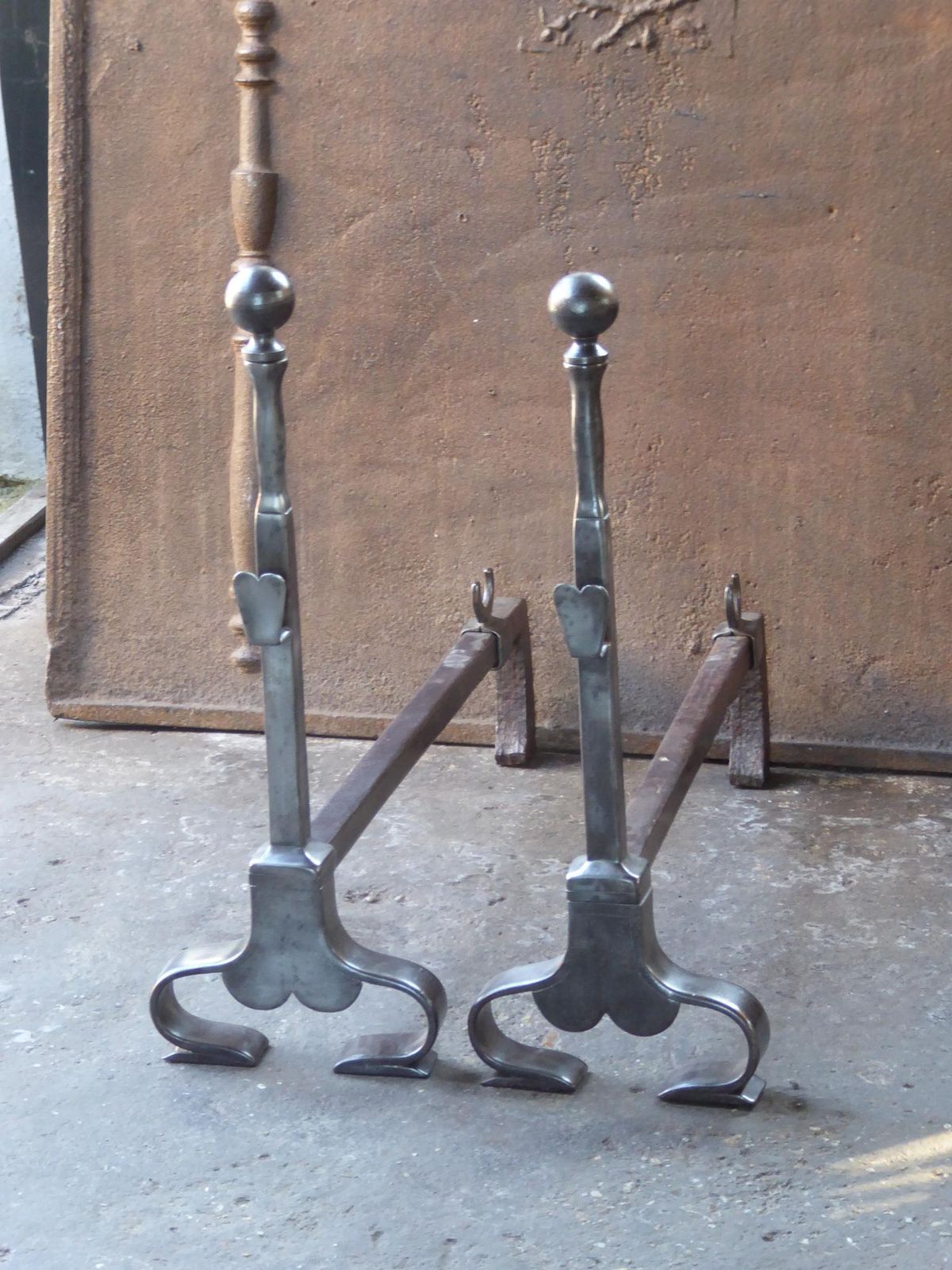 French Art Nouveau Firedogs Or Andirons photo 580.0