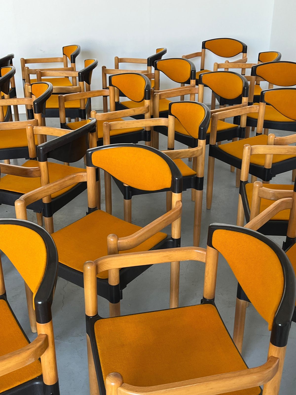 photo for sale 1 Of 19 Vintage Stackable "Strax" Armchairs By Hartmut Lohmeyer For Casala, 80s