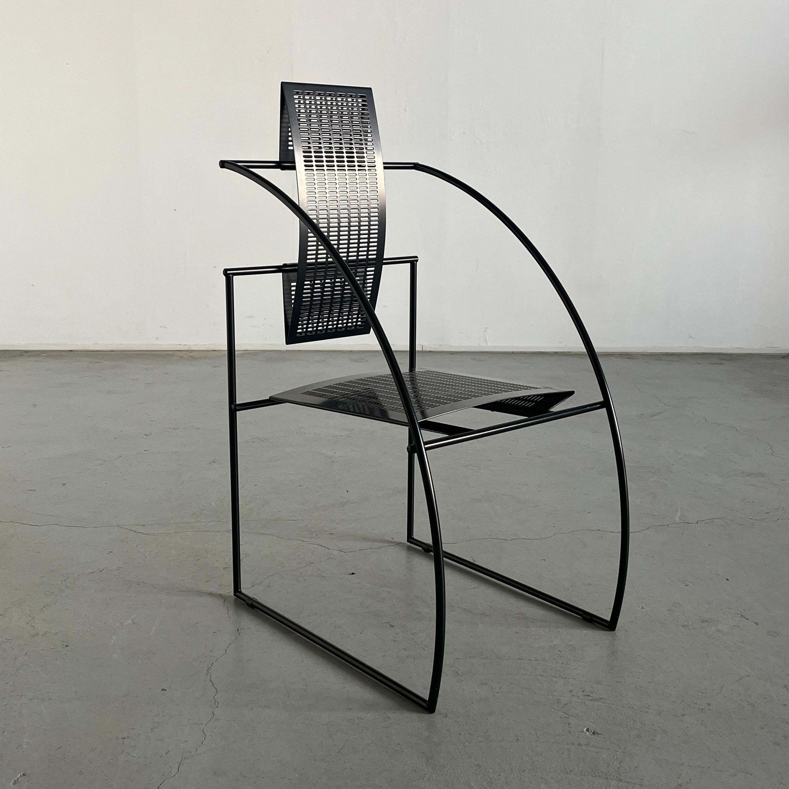Vintage Postmodern 'Quinta' Armchair By Mario Botta For Alias, 1980s Italy photo furniture