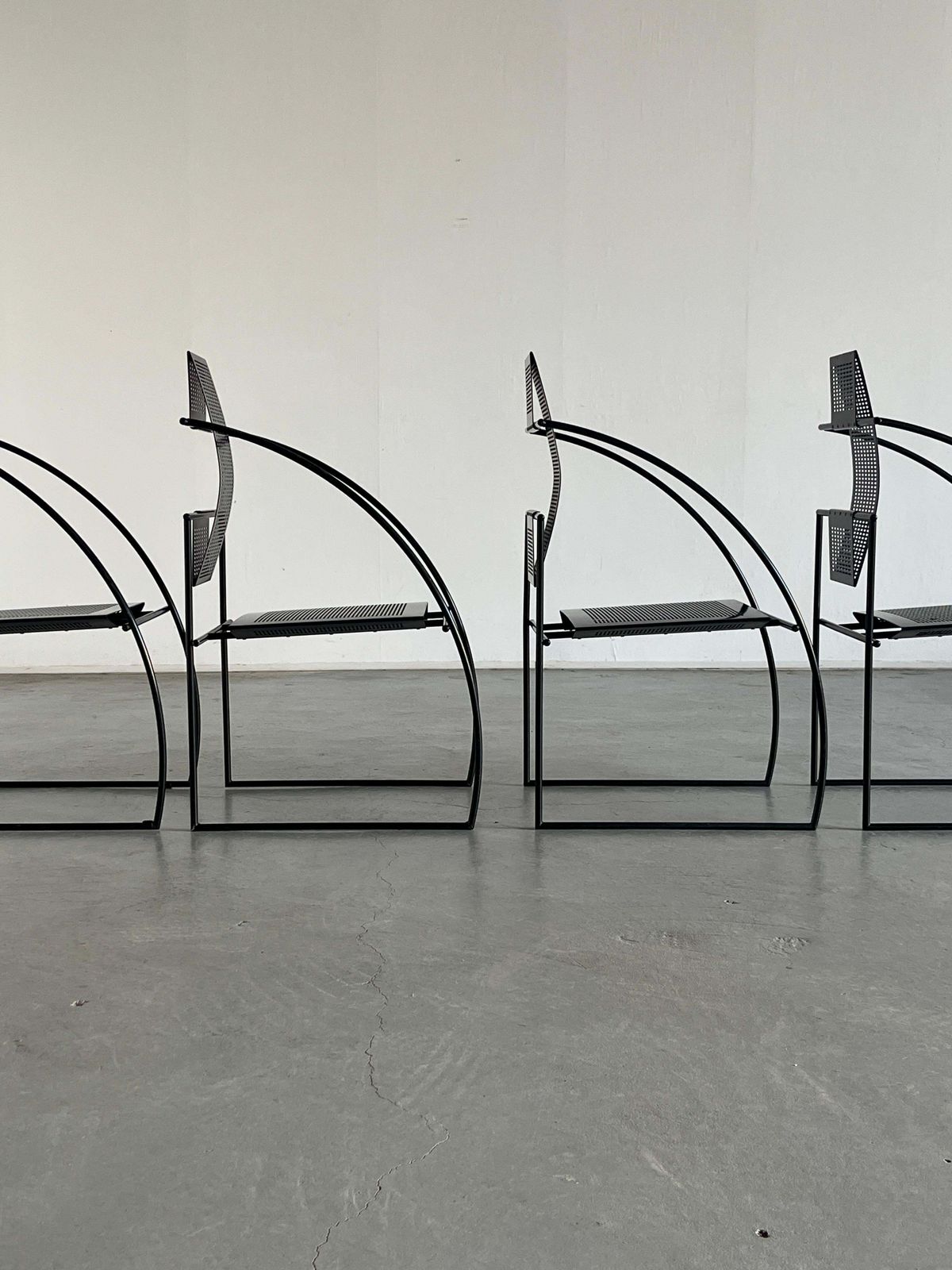 Postmodern Black 'Quinta' Armchair By Mario Botta For Alias, 1980s Italy photo 900.0