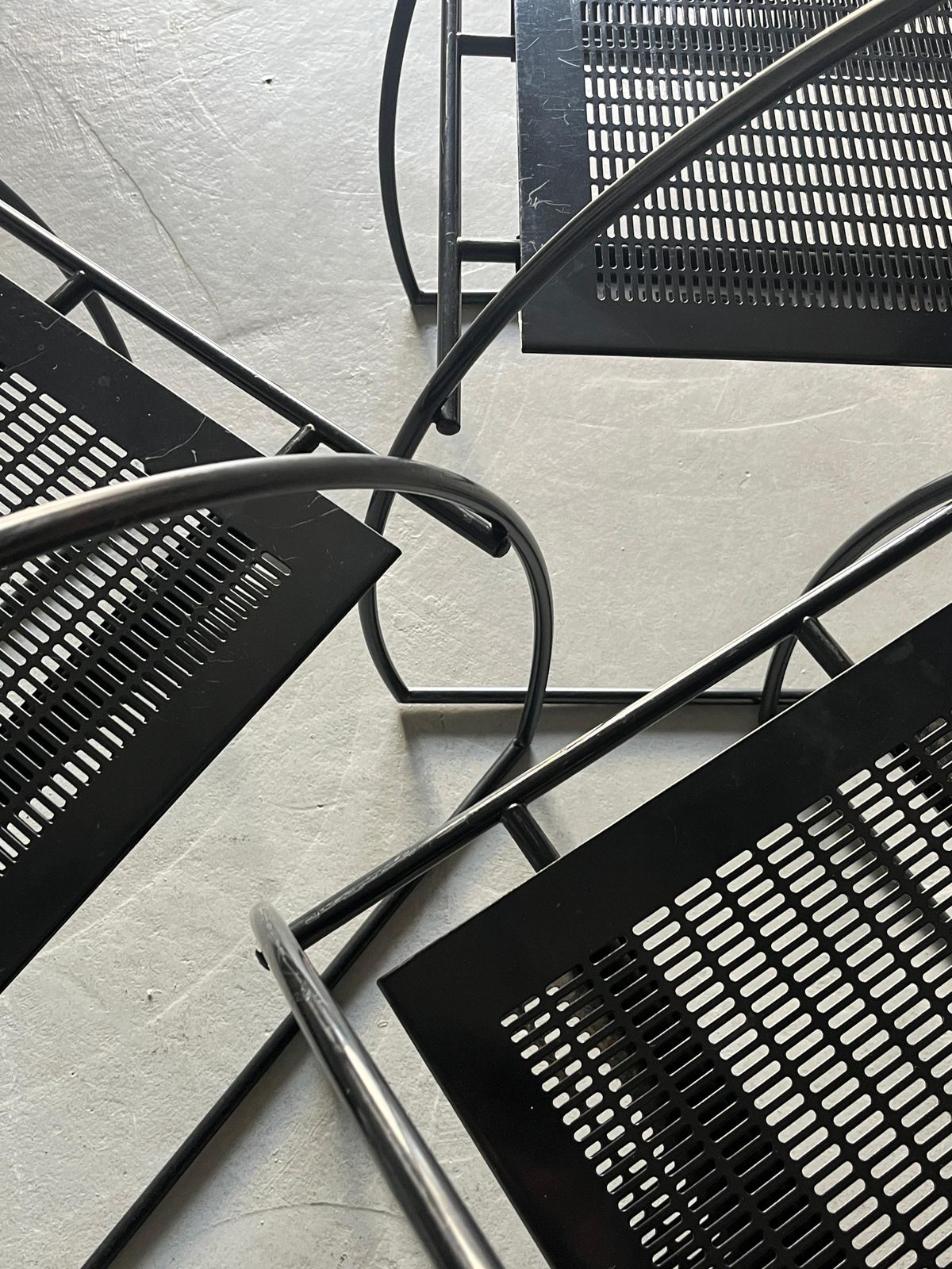 photo furniture Postmodern Black 'Quinta' Armchair By Mario Botta For Alias, 1980s Italy