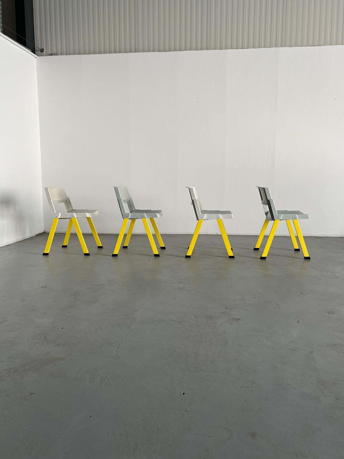 Set Of 4 Postmodern 'City' Chairs By Paolo Orlandini And Roberto Lucci For Lamm photo Furniture