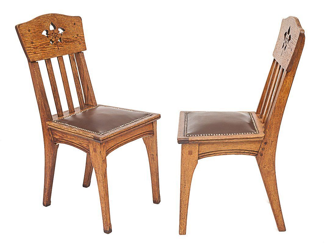Set Of 6 Art Nouveau Chairs By Léon Jallot photo Furniture