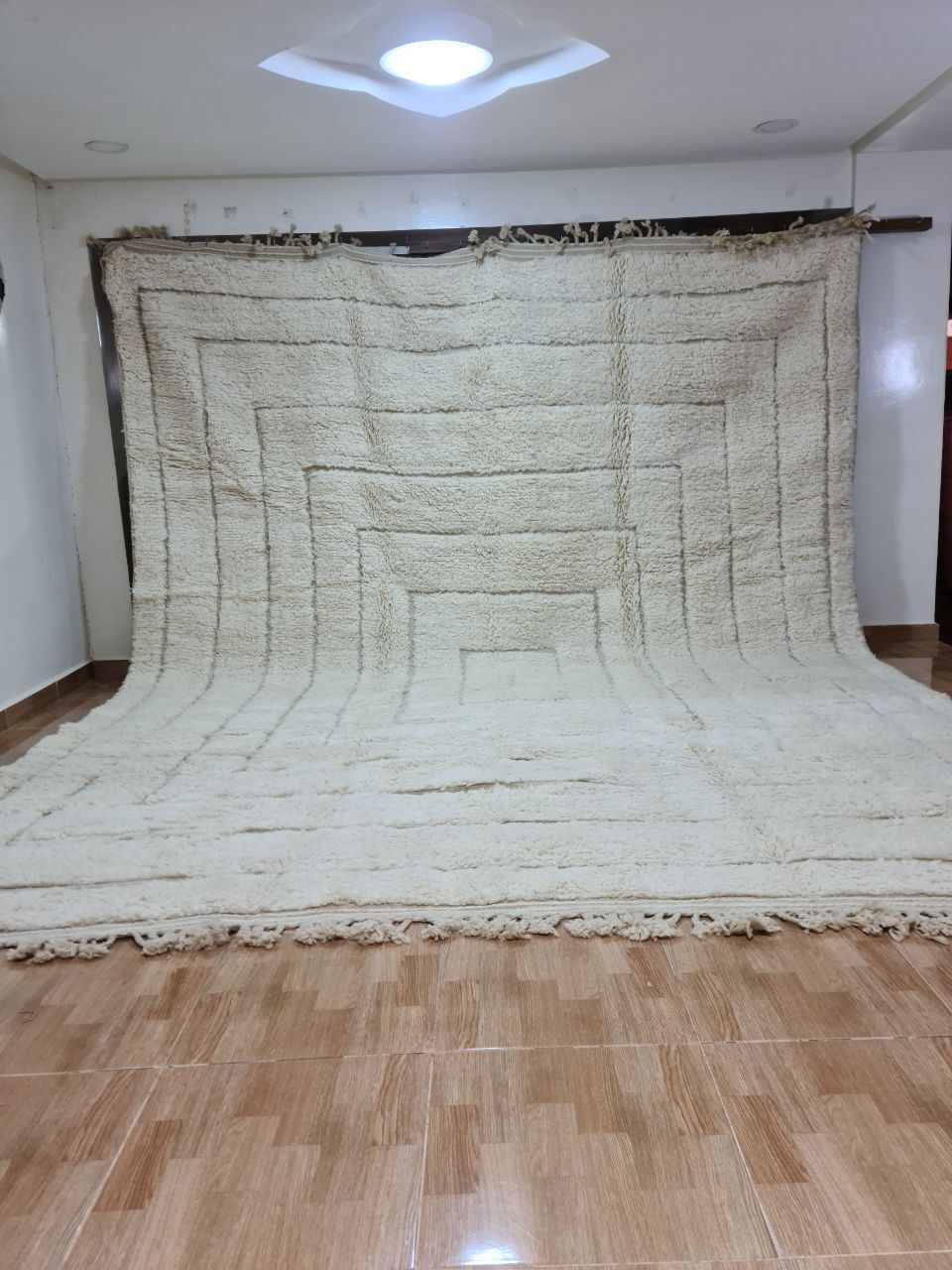 Authentic Handmade Beni Ourain Rug – Luxurious Berber Elegance 400x300 Cm photo furniture
