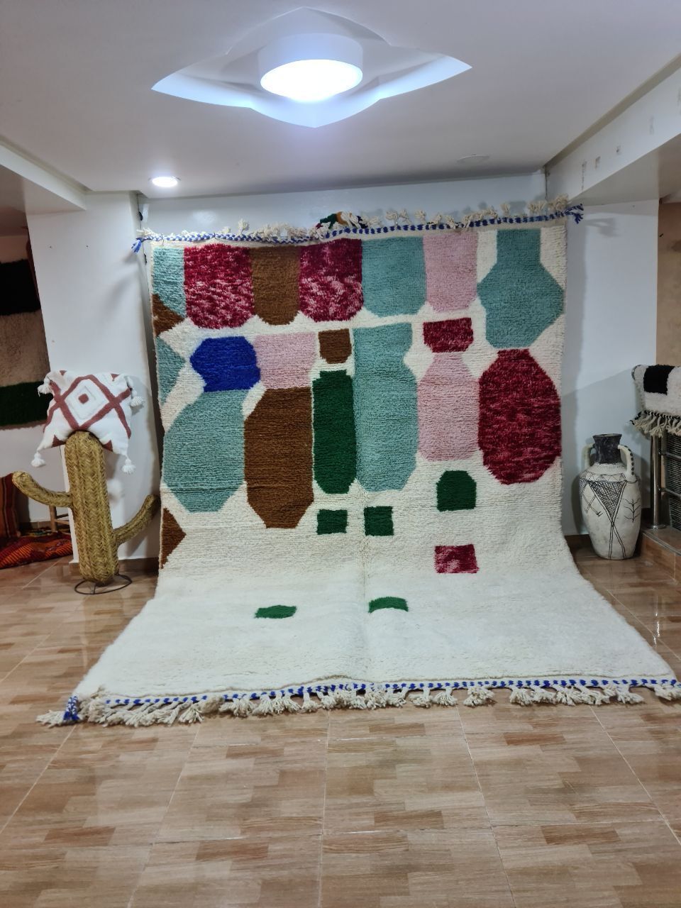Authentic Handmade Beni Ourain Rug – Luxurious Berber Elegance 300x200 Cm photo furniture