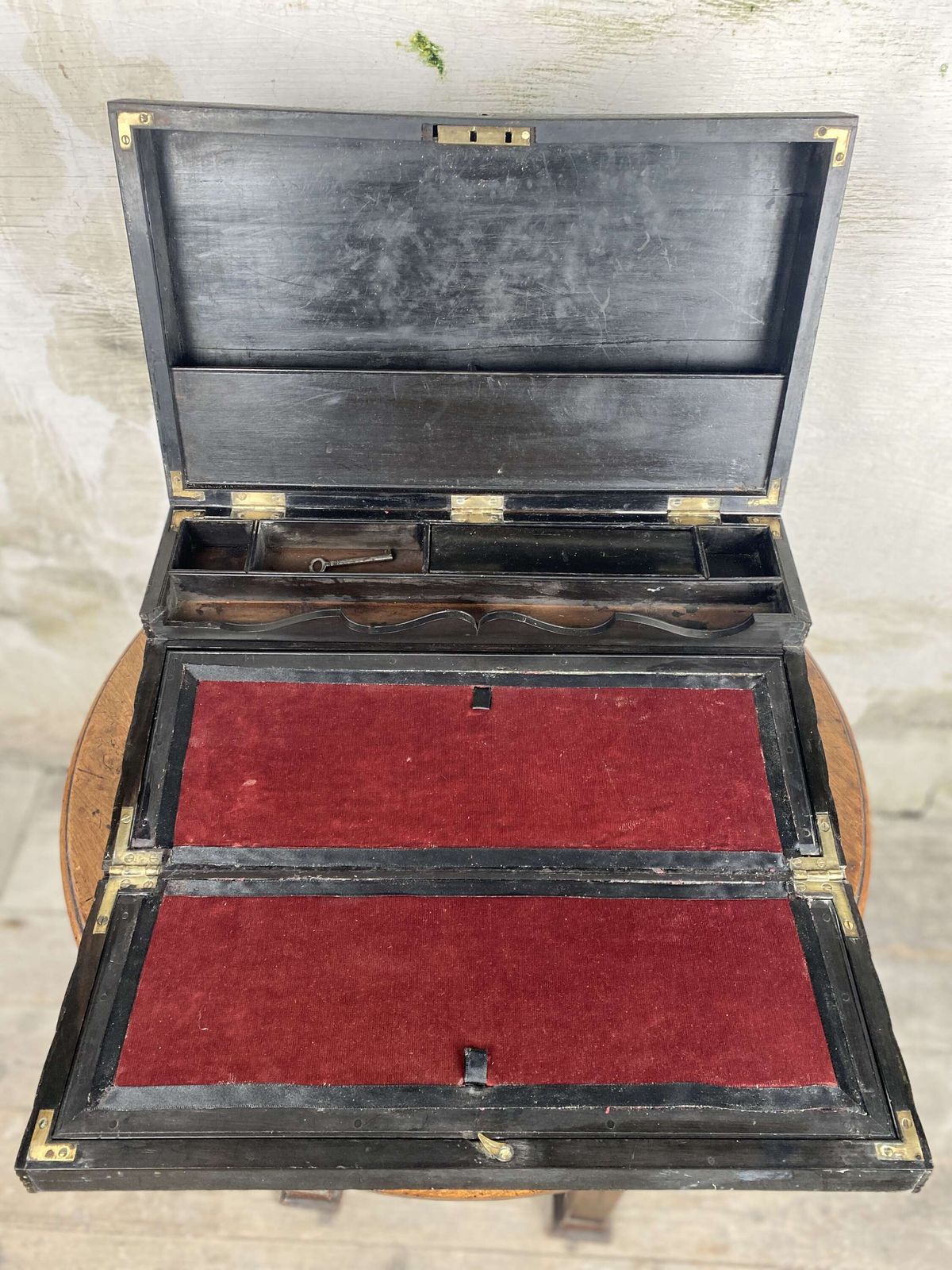 19th Century Ebonised Writing Slope photo Furniture