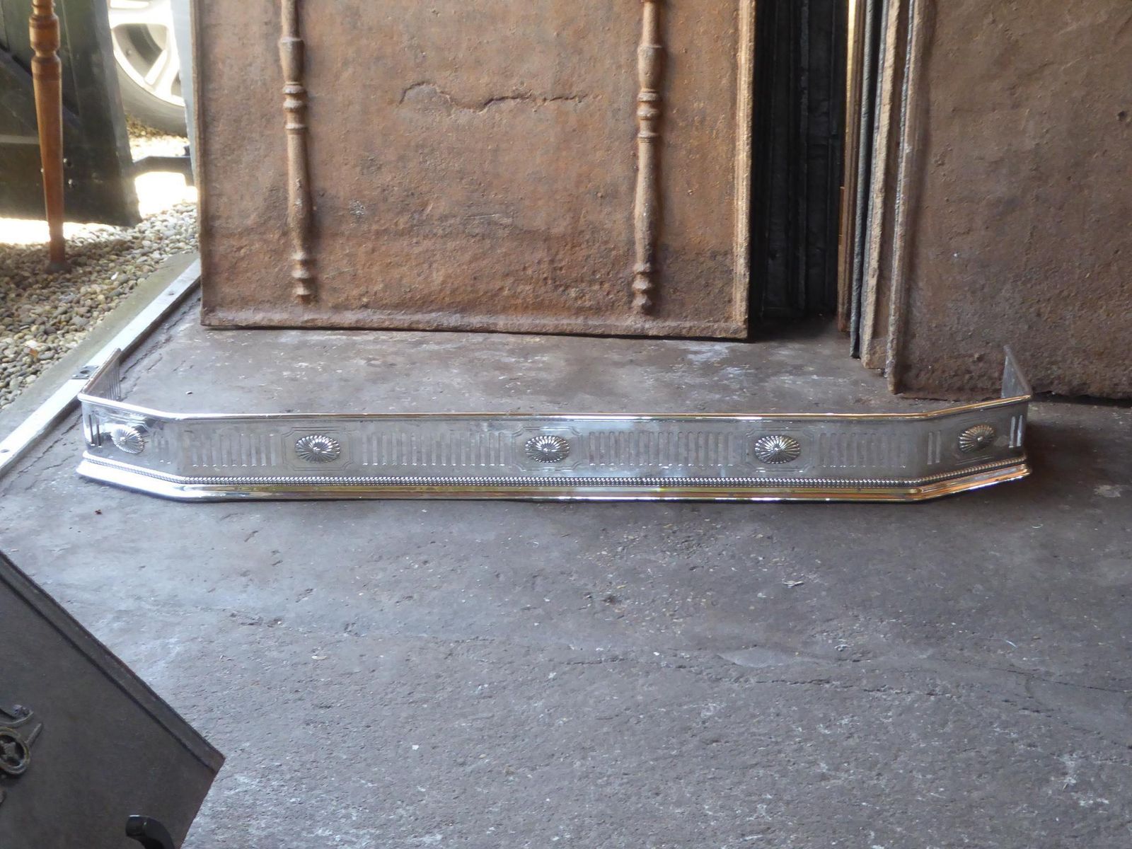 19th Century English Georgian Fireplace Fender photo furniture